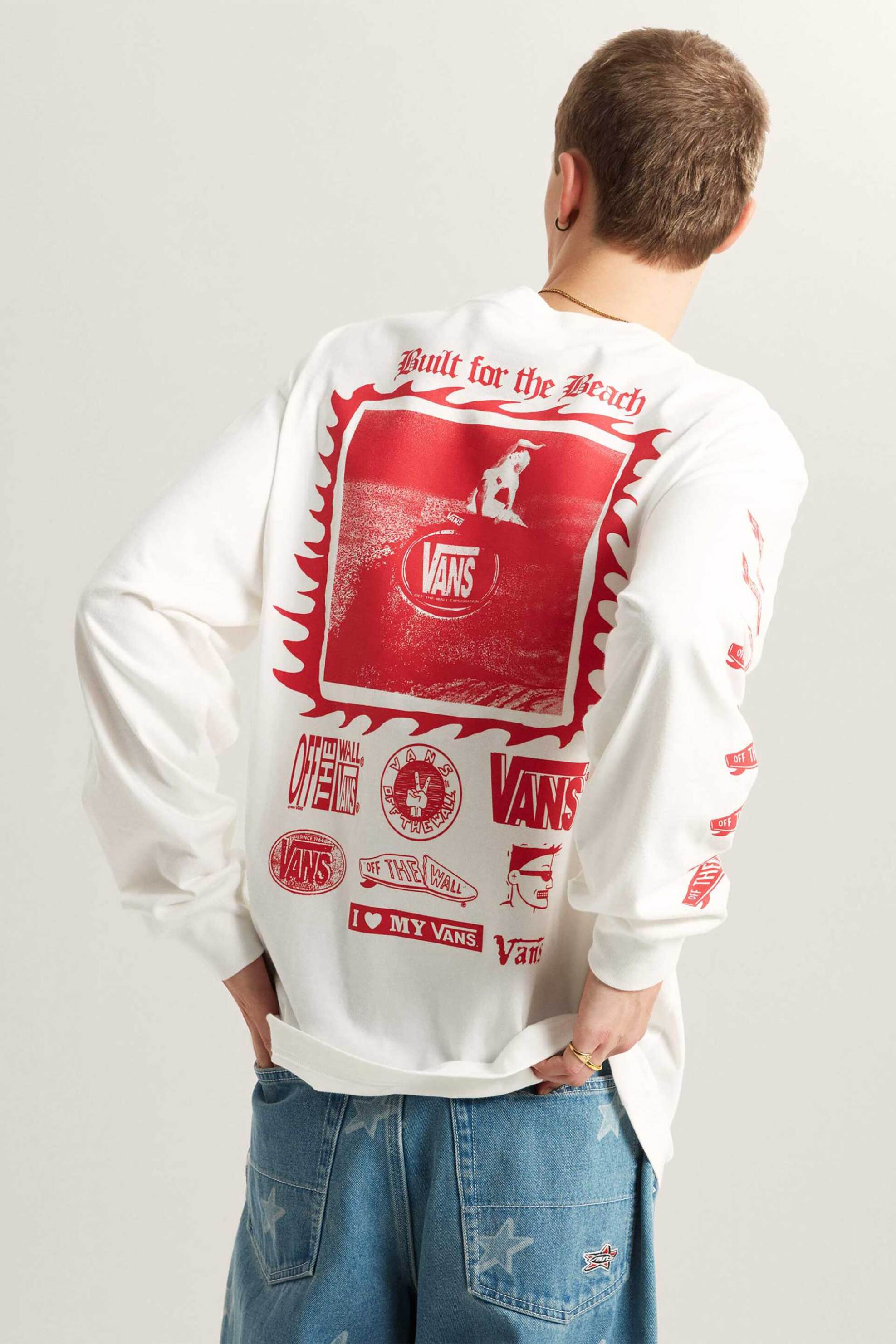 Vans Ανδρική Μακρυμάνικη Μπλούζα Loose Fit I Need My - Vn000Srdwht1 Λευκό