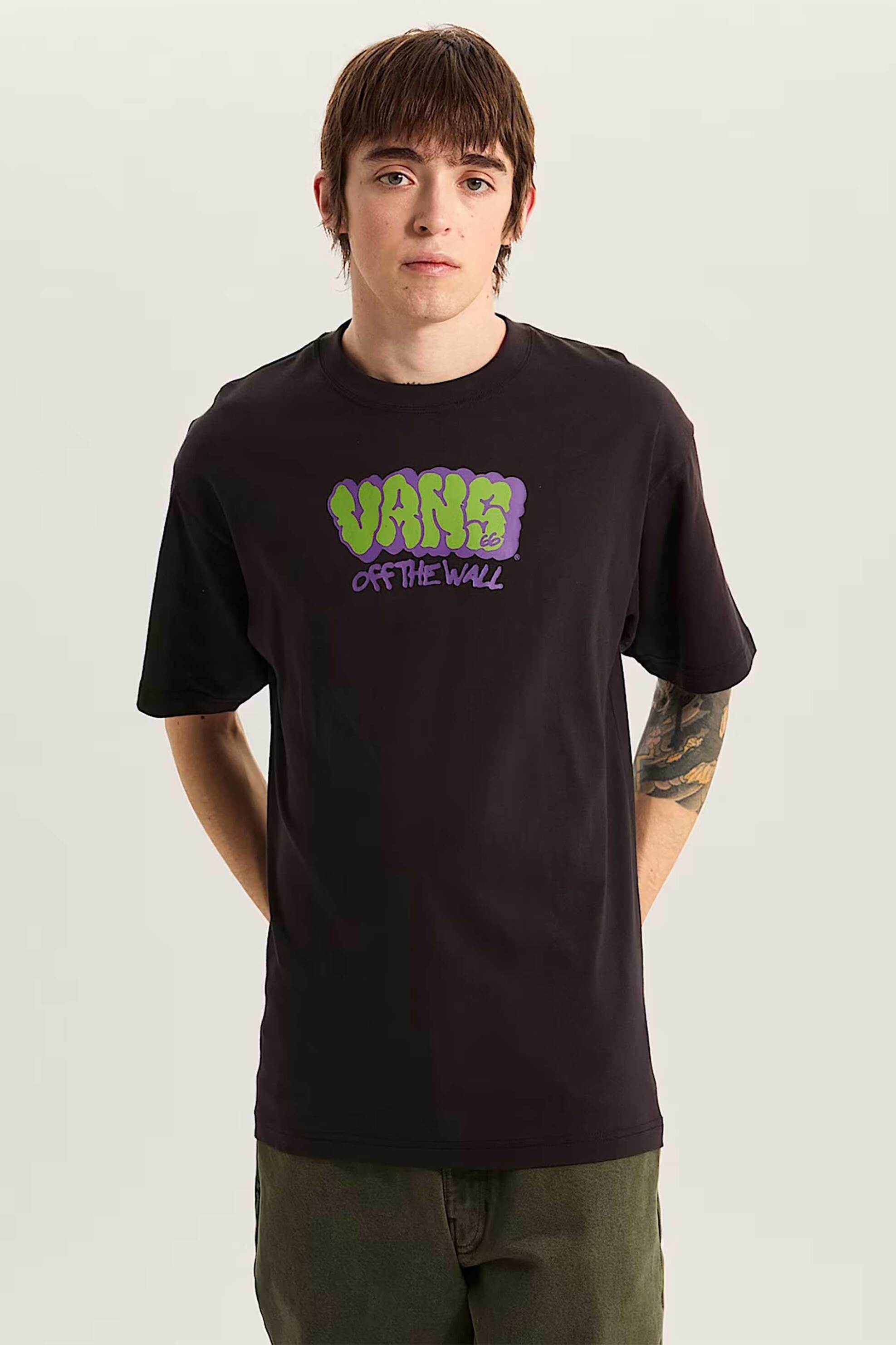 Vans ανδρικό T-shirt Loose Fit "Vans Graff" - VN000VYBBLK1 Μαύρο