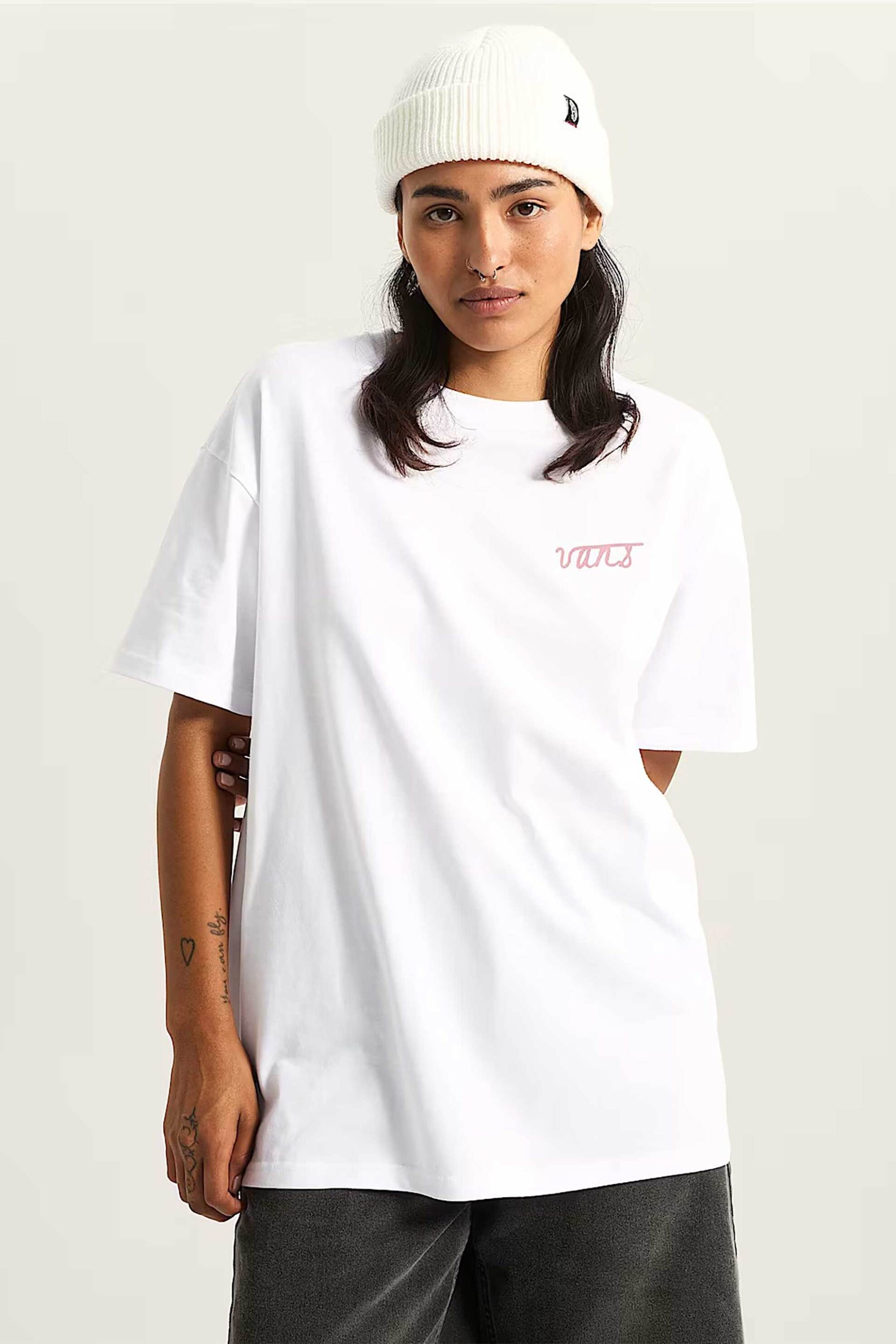 Vans γυναικείο T-shirt Loose Fit "Crystal Dream" - VN000XEBWHT1 Λευκό