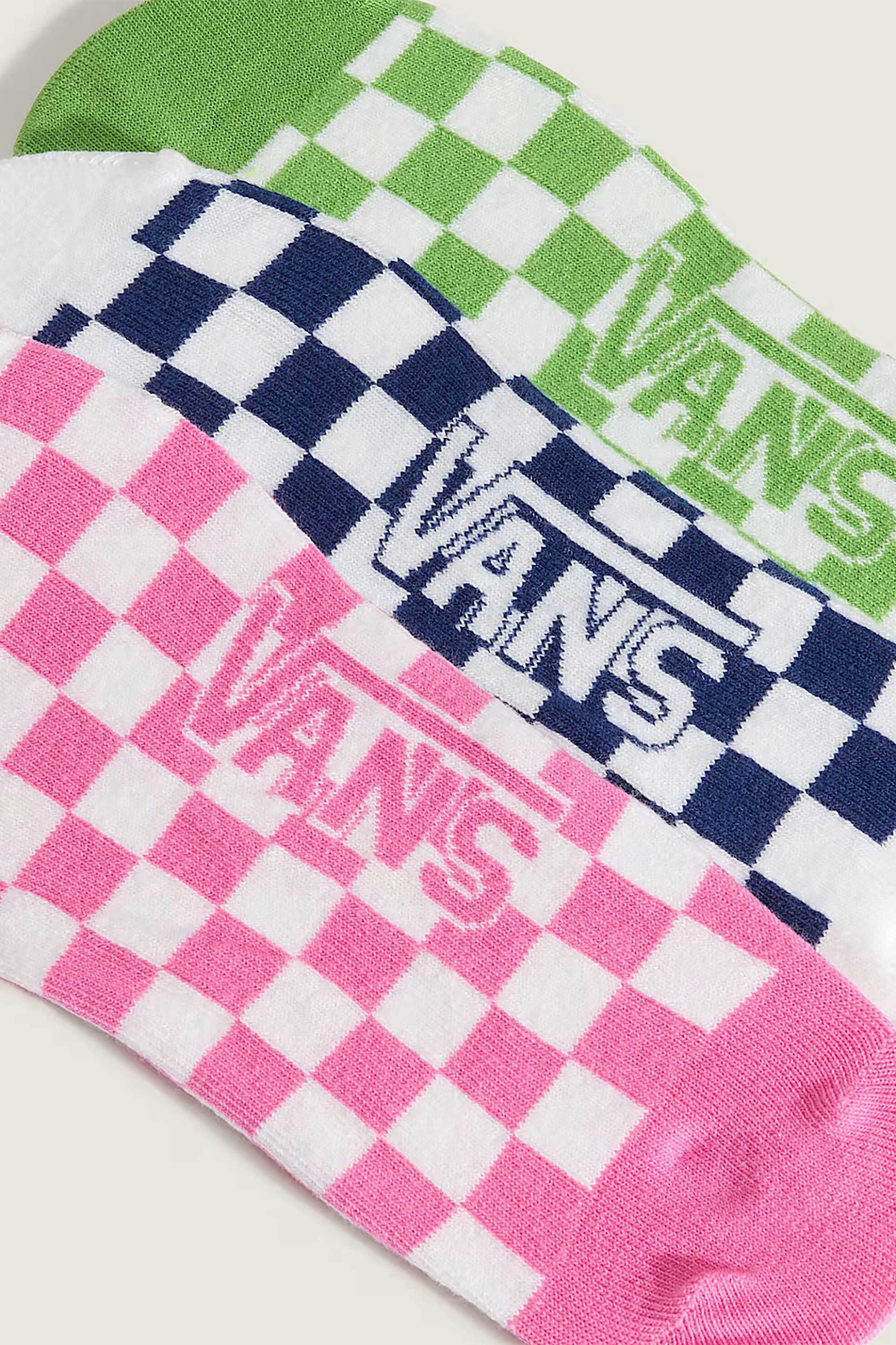 Vans Σετ Unisex Κοντές Κάλτσες Ticker Canoodle (3 Ζευγάρια) - Vn000Syxfrq1 Πολύχρωμο