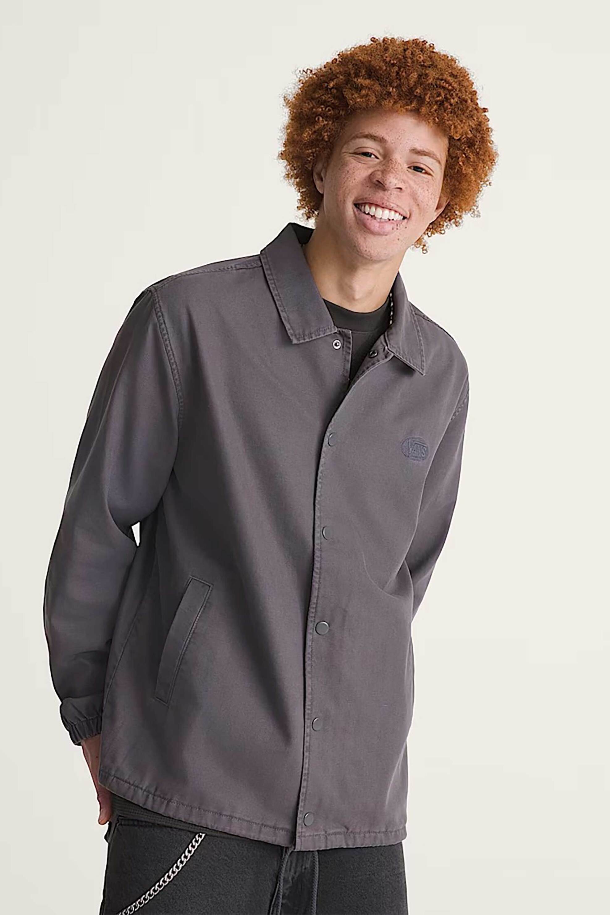 Vans ανδρικό canvas jacket Relaxed Fit "Torrey Pigment" - VN000T6S1O71 Ανθρακί