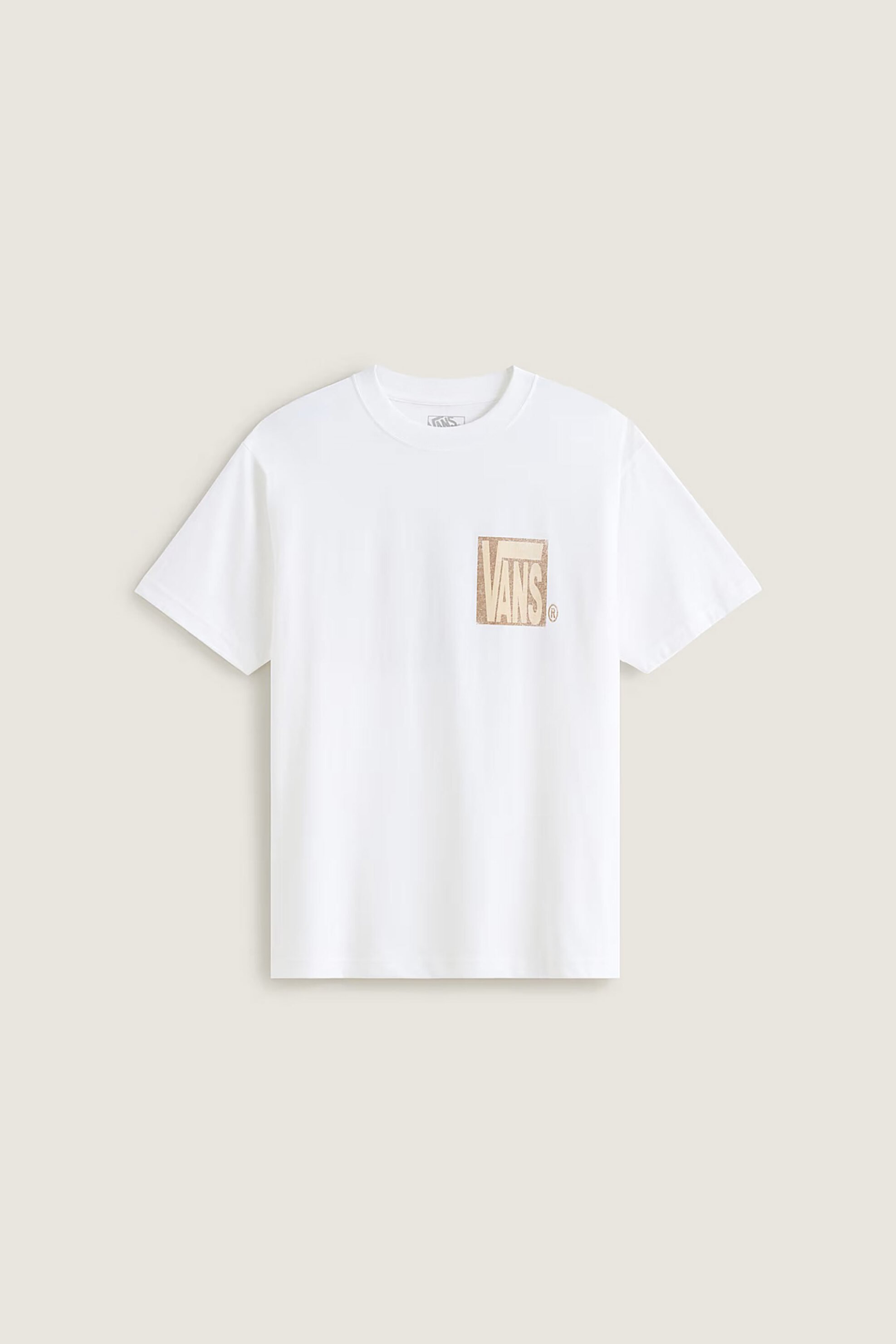 Vans Ανδρικό T-Shirt Classic Fit Stretch Stack Crackle - Vn000Swewht1 Λευκό