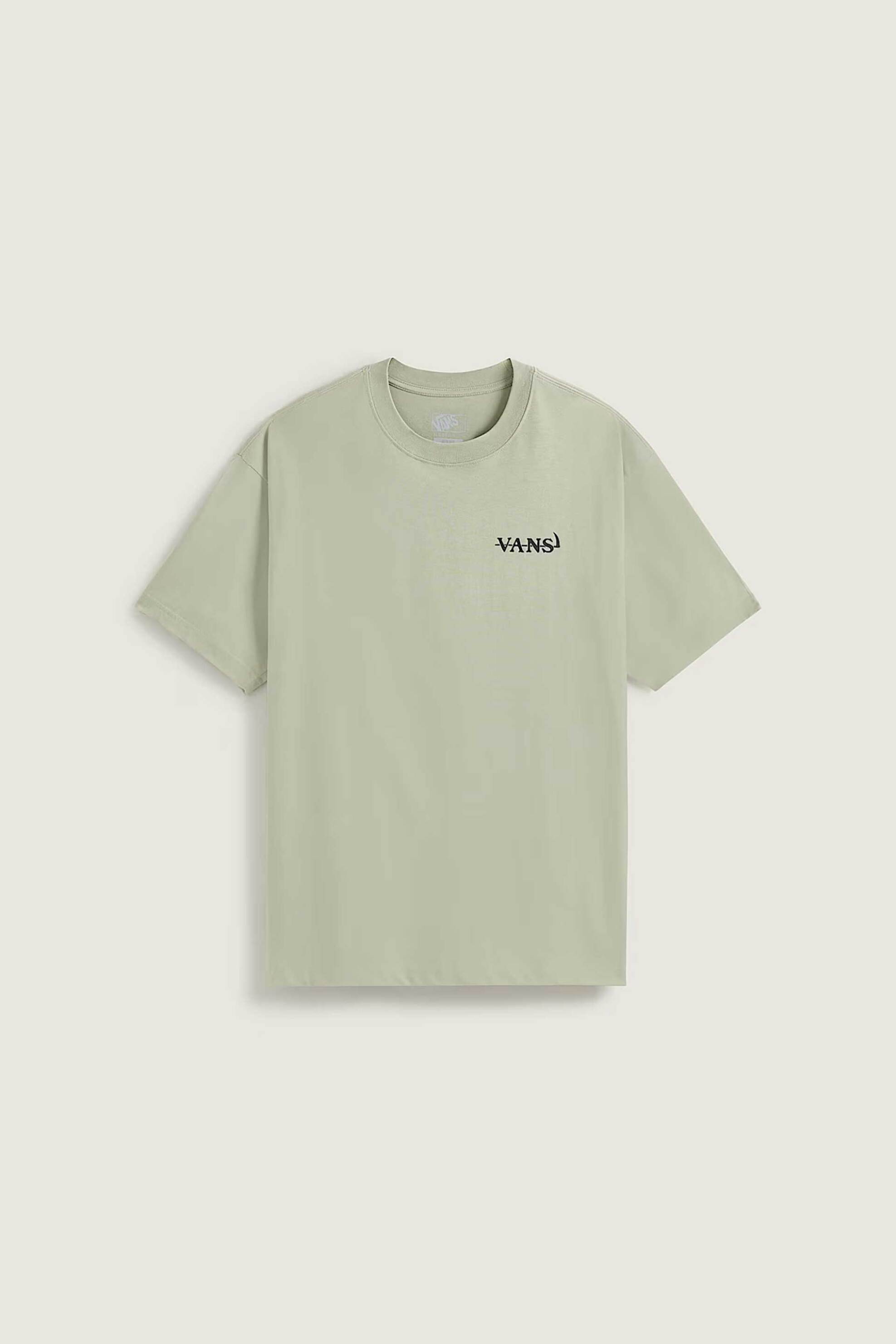 Vans Ανδρικό T-Shirt Loose Fit All Nought - Vn000Vy9Fsg1 Πράσινο Μπεζ