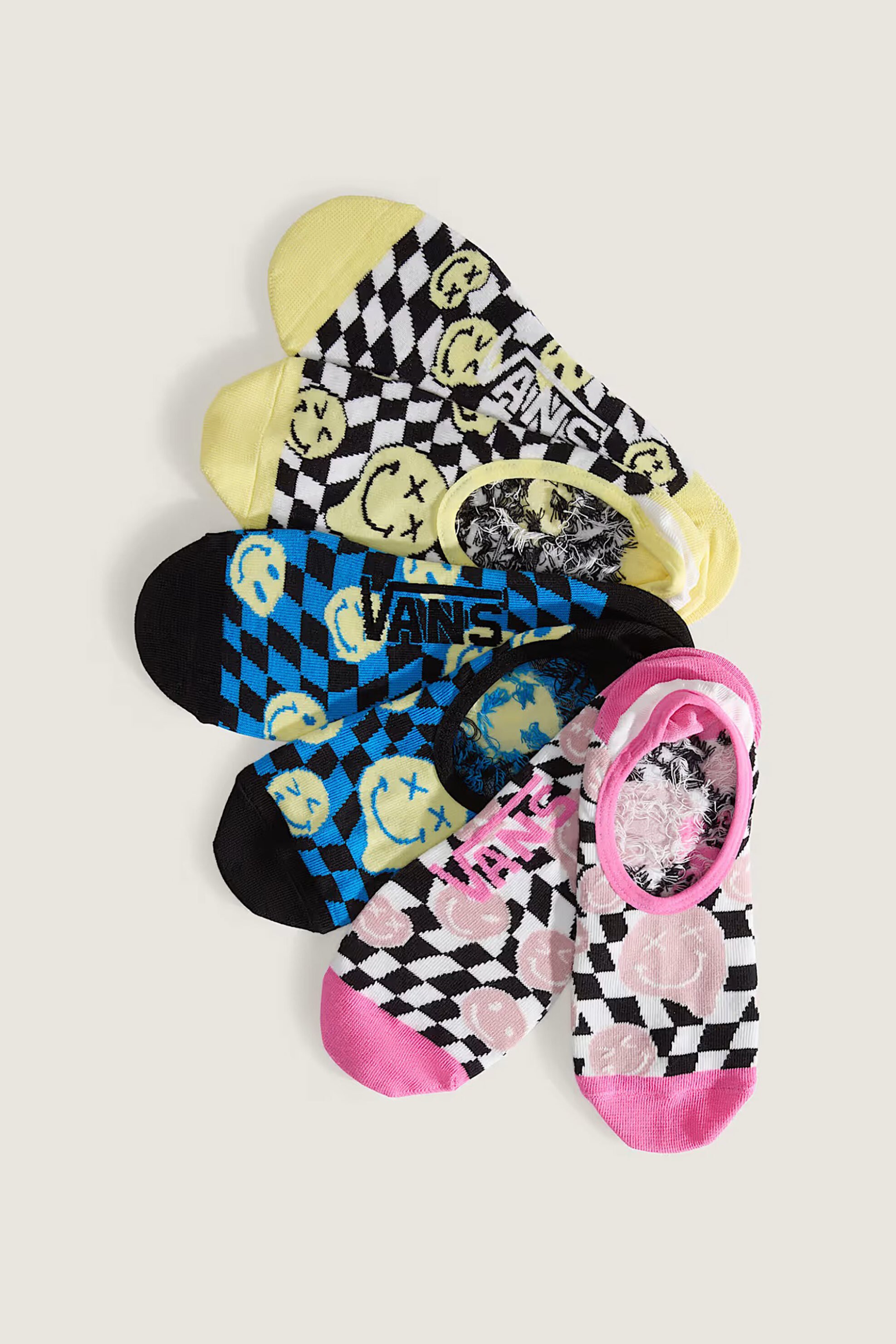 Vans σετ unisex κοντές κάλτσες "Ticker Canoodle" (3 ζευγάρια) - VN000SYXFLN1 Πολύχρωμο