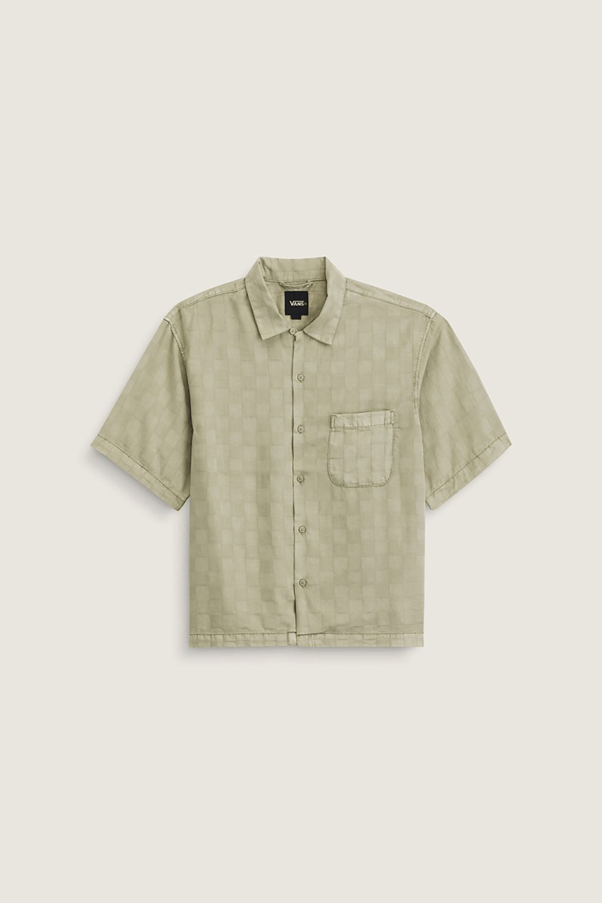 Vans Ανδρικό Κοντομάνικο Πουκάμισο Loose Fit Van Doren - Vn000Ta4Fsg1 Λαδί