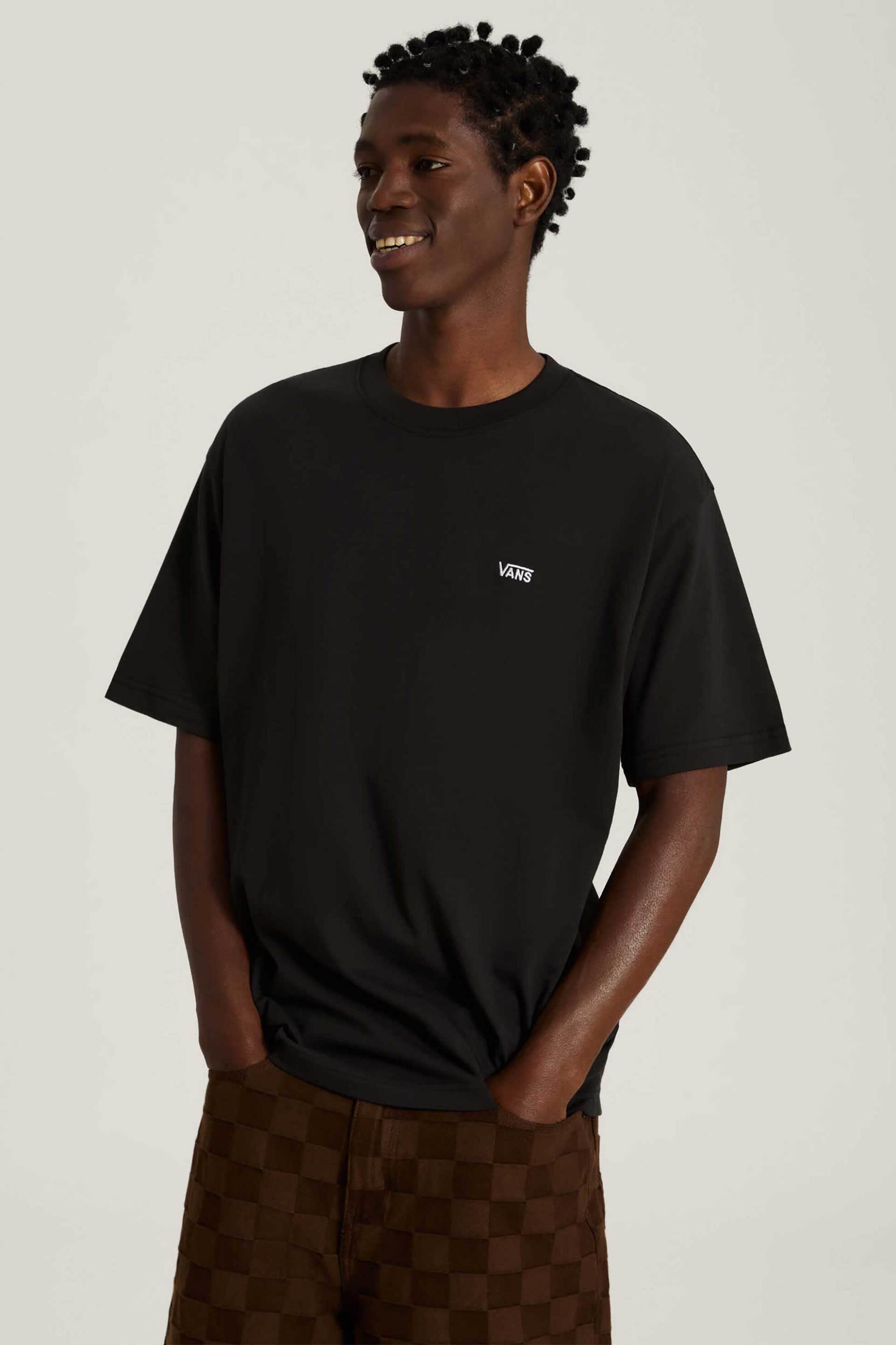 Vans ανδρικό T-shirt Loose Fit "Left Chest II" - VN0010FFBLK1 Μαύρο