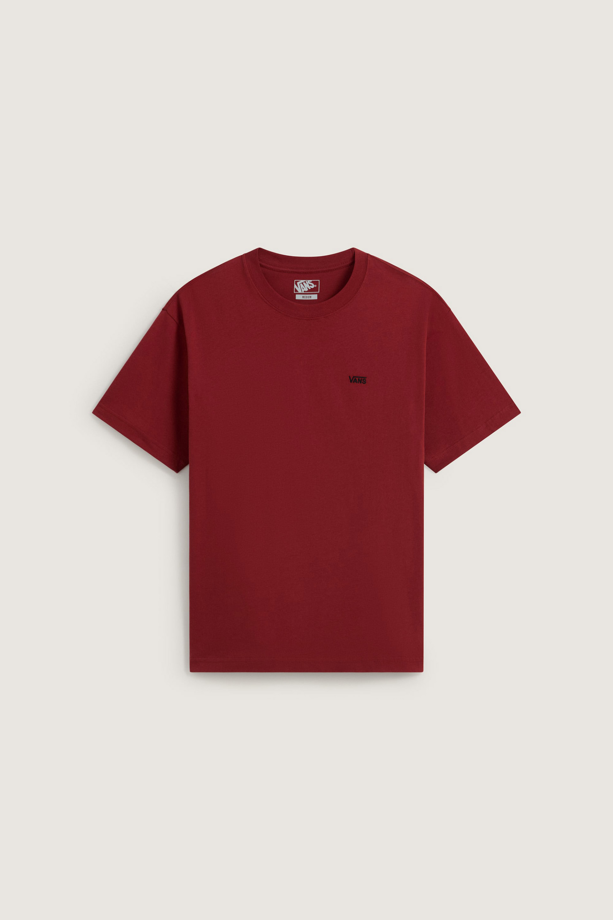 Vans Ανδρικό T-Shirt Loose Fit Left Chest Ii - Vn0010Ffh891 Μπορντό