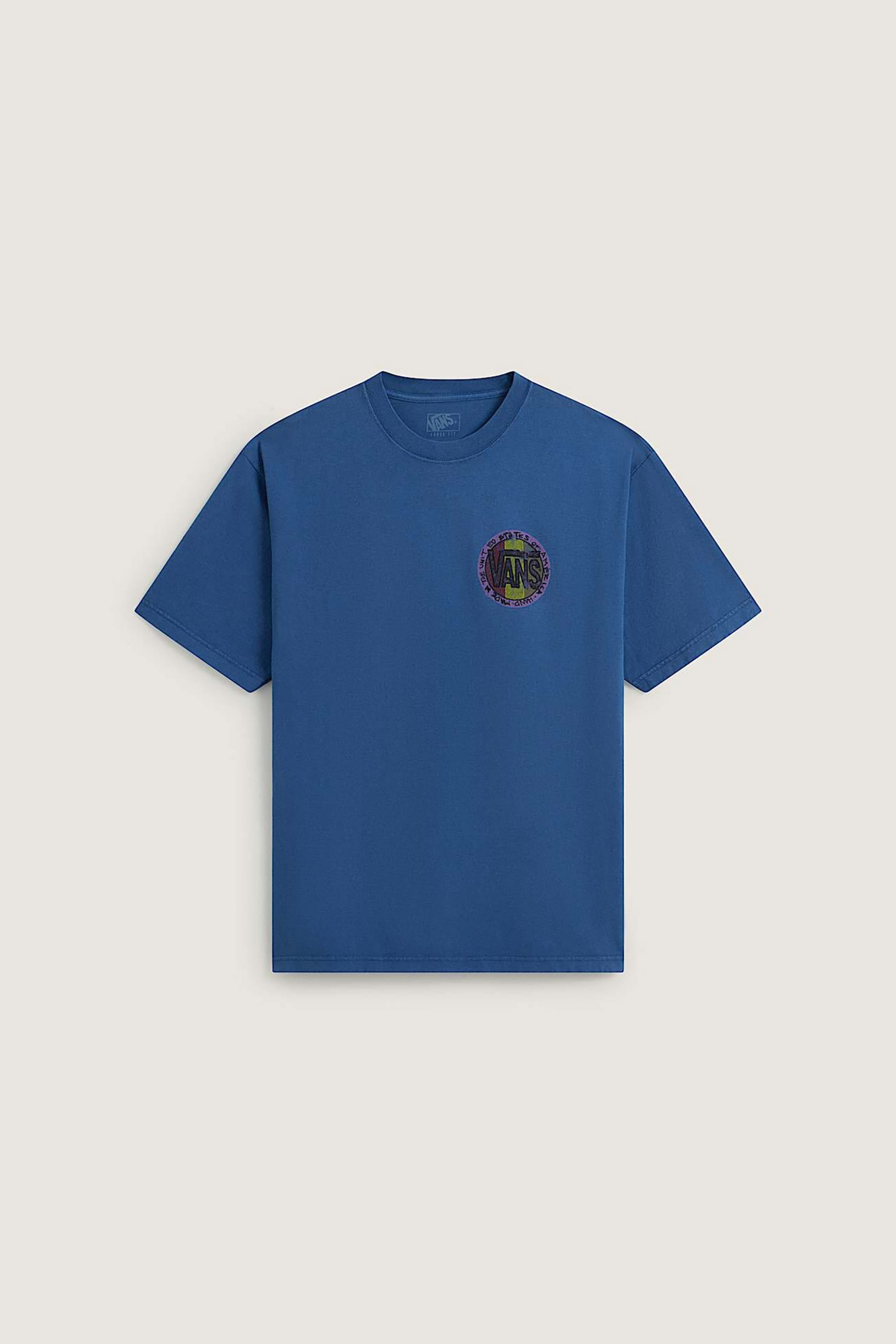 Vans Ανδρικό T-Shirt Classic Fit Blotched Circle - Vn000X145Tu1 Μπλε
