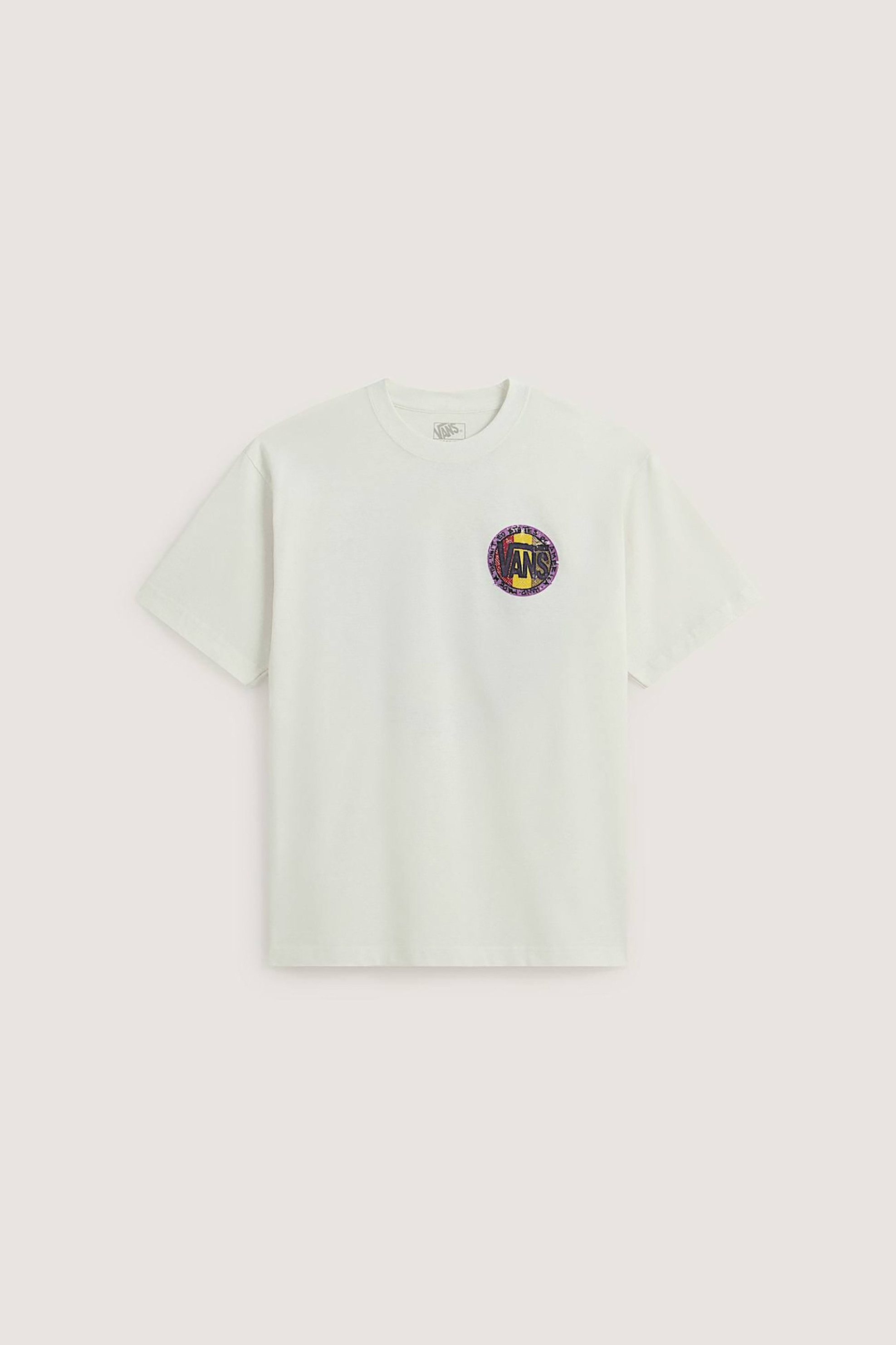 Vans Ανδρικό T-Shirt Classic Fit Blotched Circle - Vn000X14Fs81 Λευκό