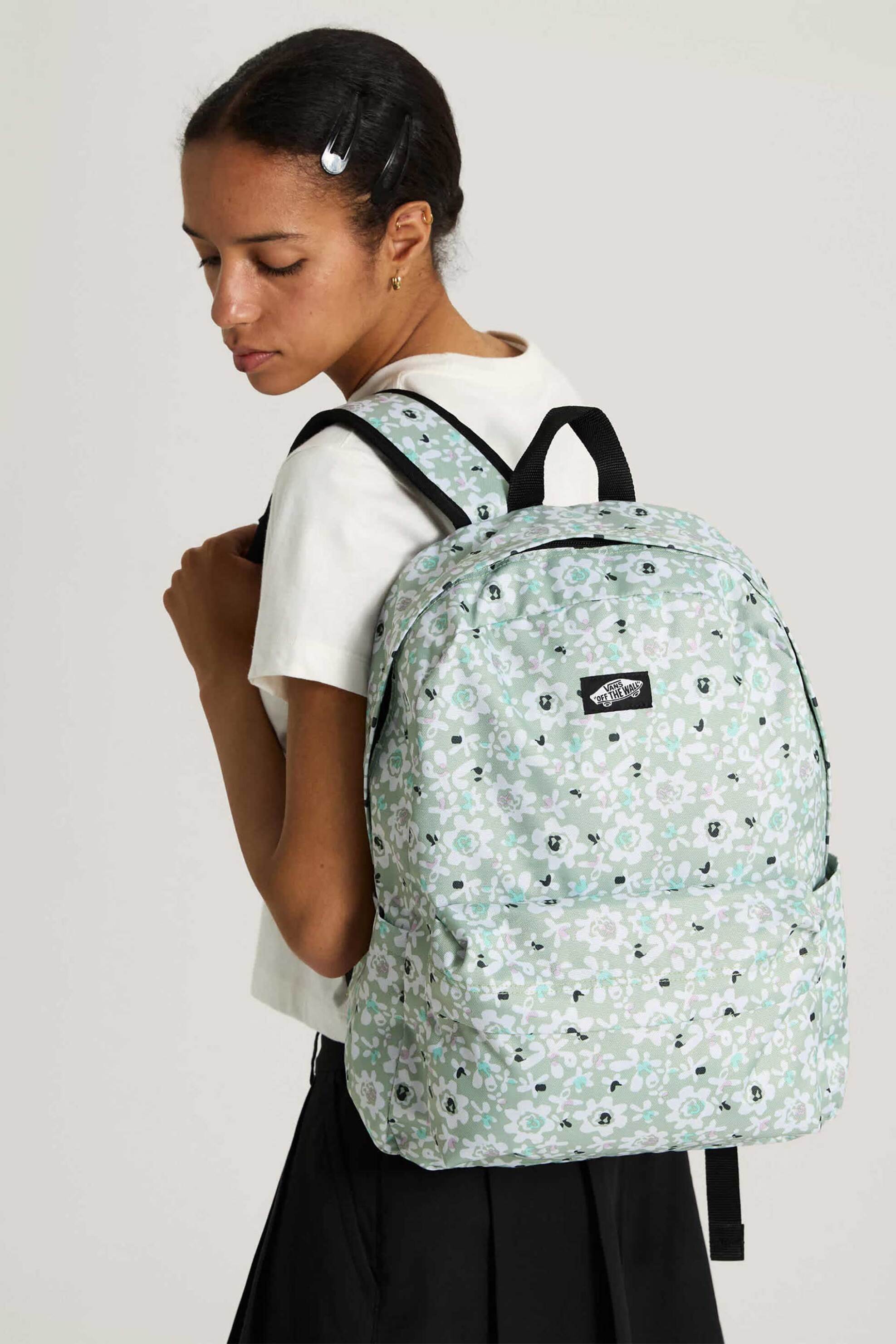Vans Γυναικείο Backpack Old Skool - Vn000H4Wgrl1 Βεραμάν Ανοιχτό