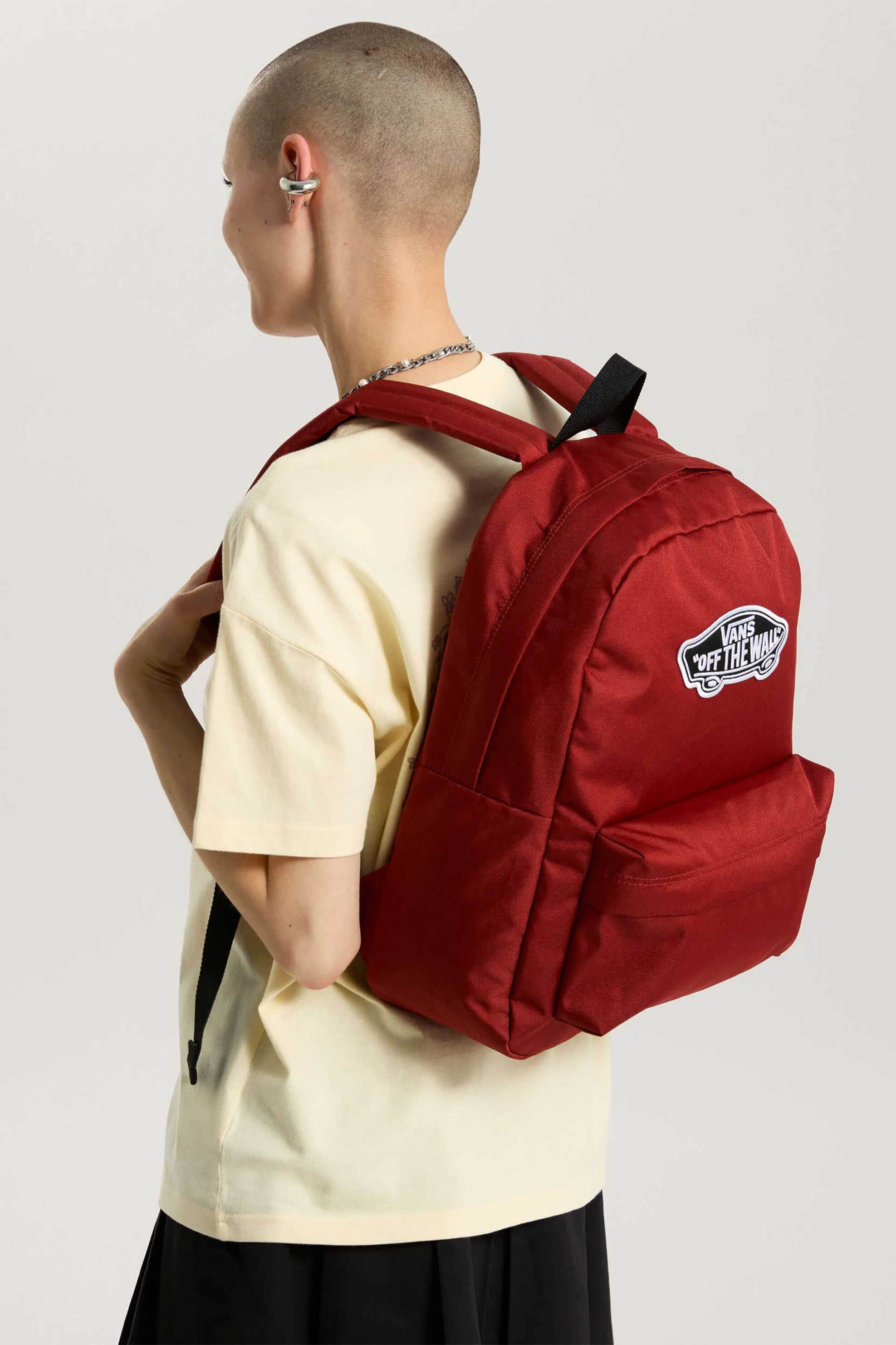 Vans Unisex Backpack Old Skool Classic - Vn000H4Yh891 Κόκκινο Carmine