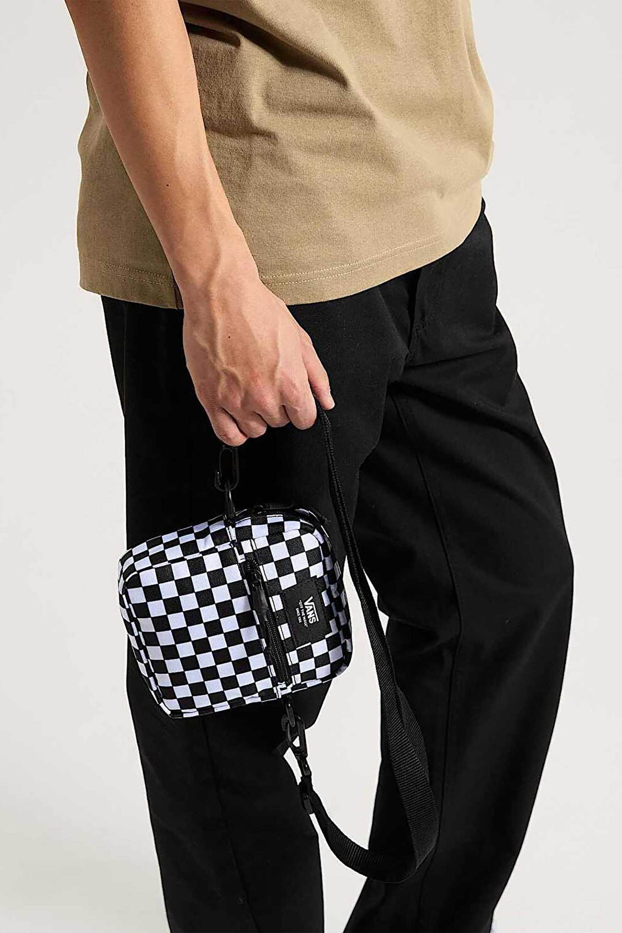 Vans Unisex Τσαντάκι Crossbody Bail - Vn000Mp6Y281 Ασπρόμαυρο