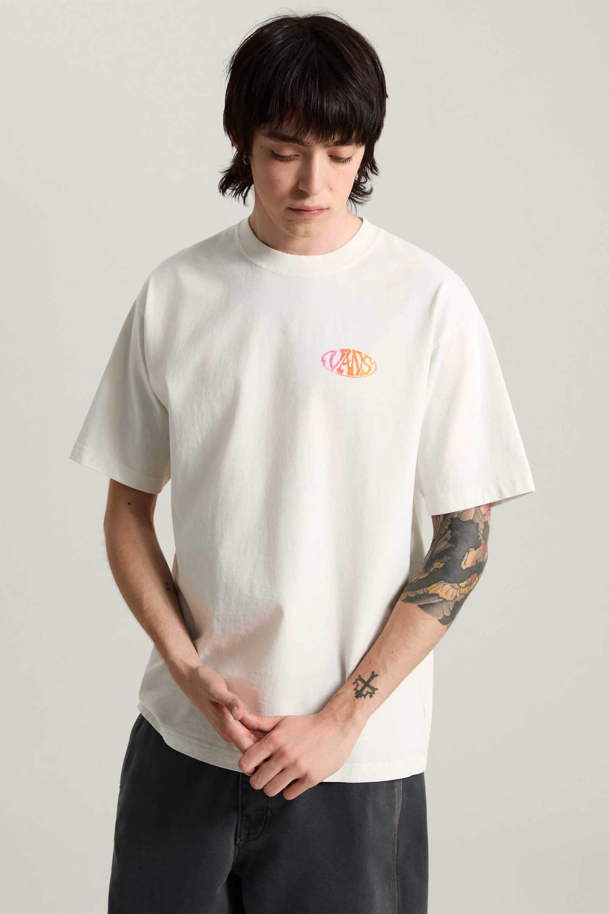 Vans ανδρικό T-shirt Classic Fit "Jetty Sets SS" - VN000WYDFS81 Λευκό