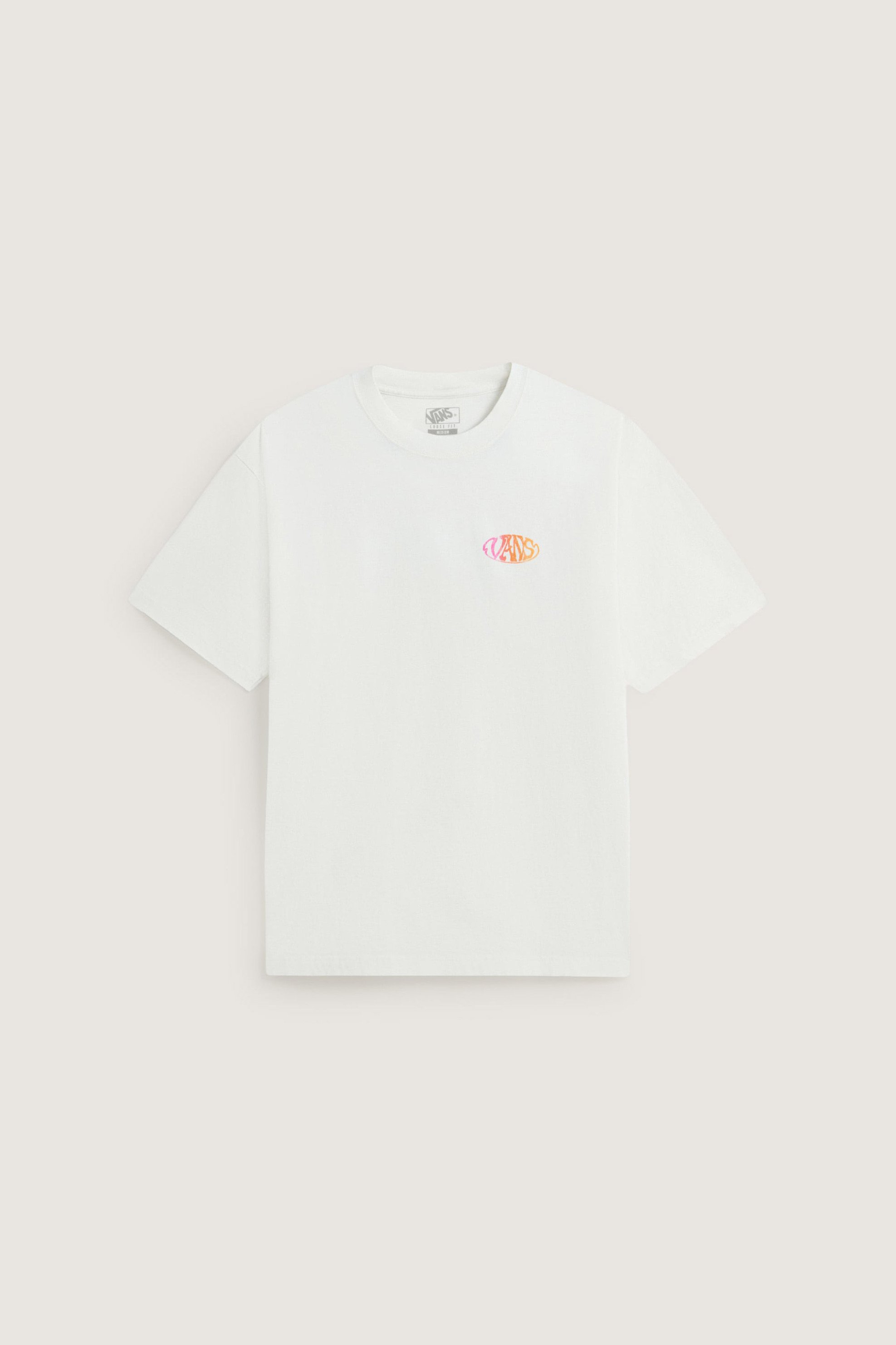 Vans Ανδρικό T-Shirt Classic Fit Jetty Sets Ss - Vn000Wydfs81 Λευκό