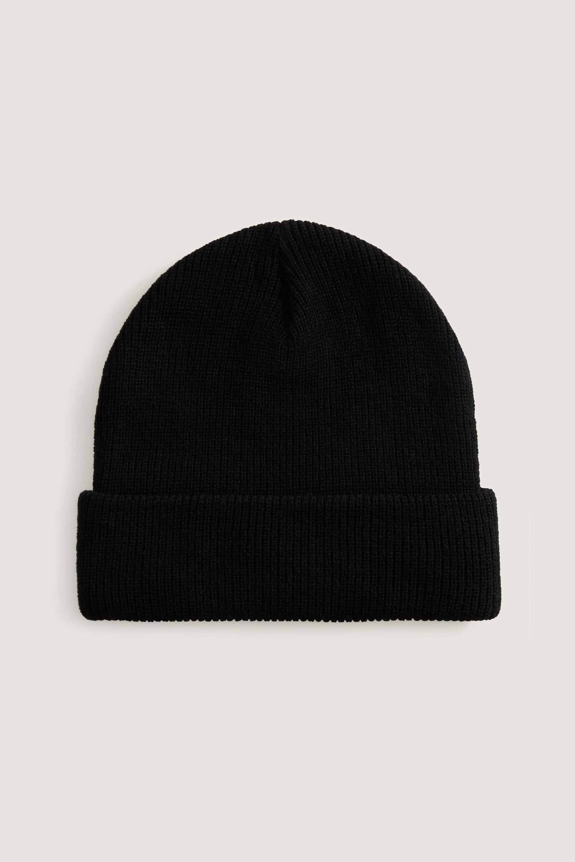 Vans Unisex Πλεκτός Σκούφος με Λογότυπο Knu Patch - Vn000X6Bblk1 Μαύρο