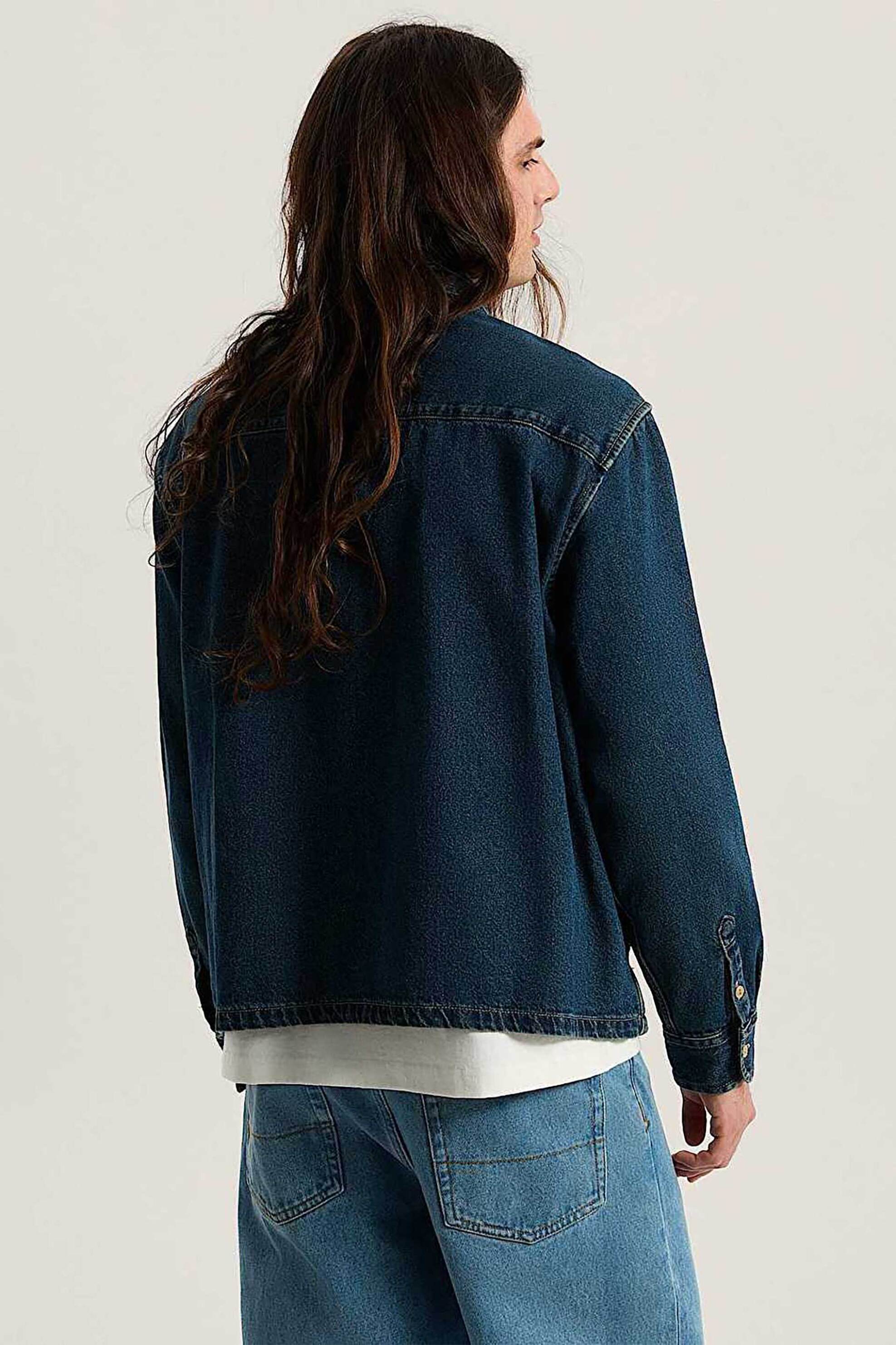 Vans Ανδρικό Πουκάμισο Denim με Τσέπη Martinez - Vn000X93Ht81 Blue