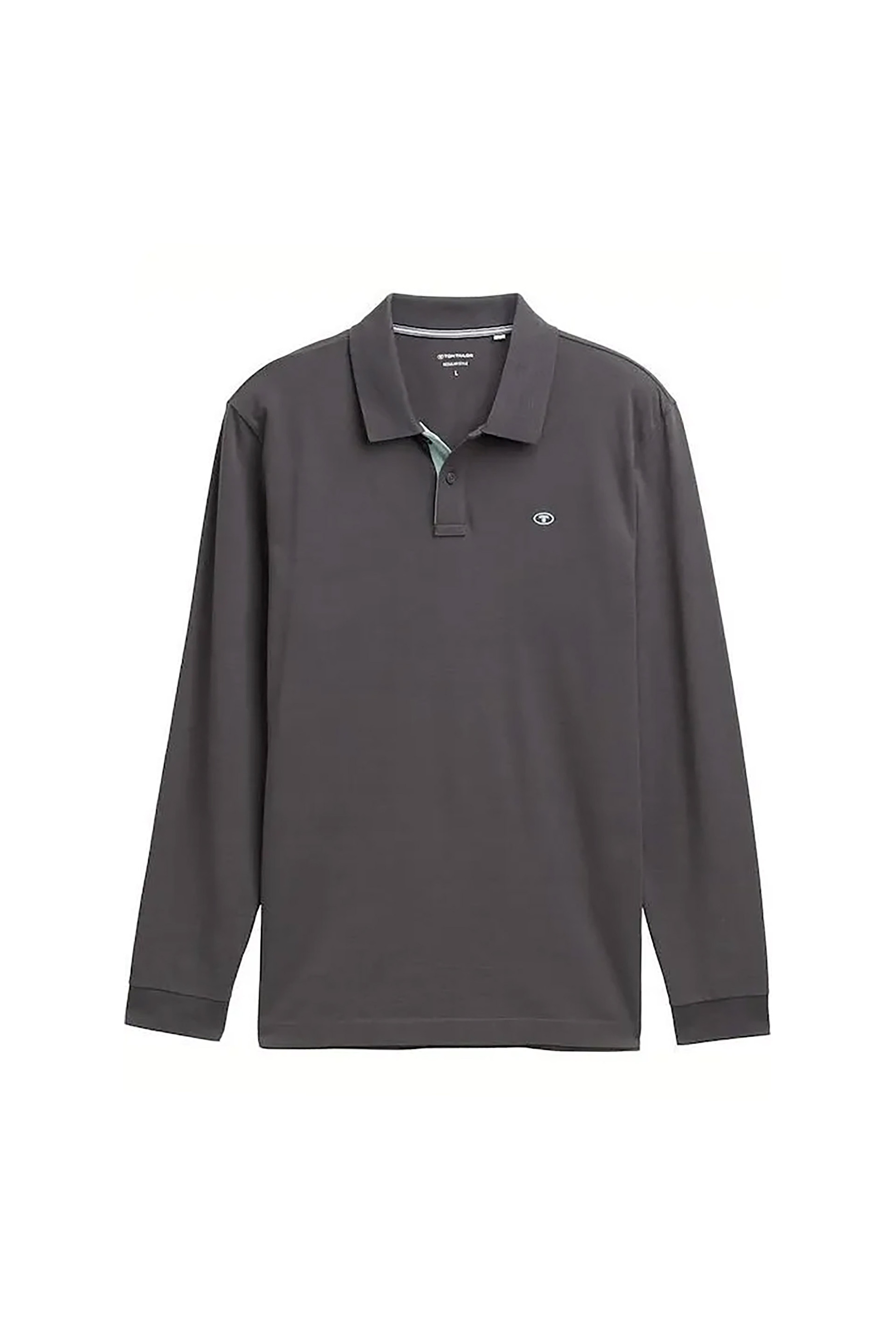 Tom Tailor ανδρική μπλούζα πόλο με monogram Regular Fit - 1043278 Ανθρακί