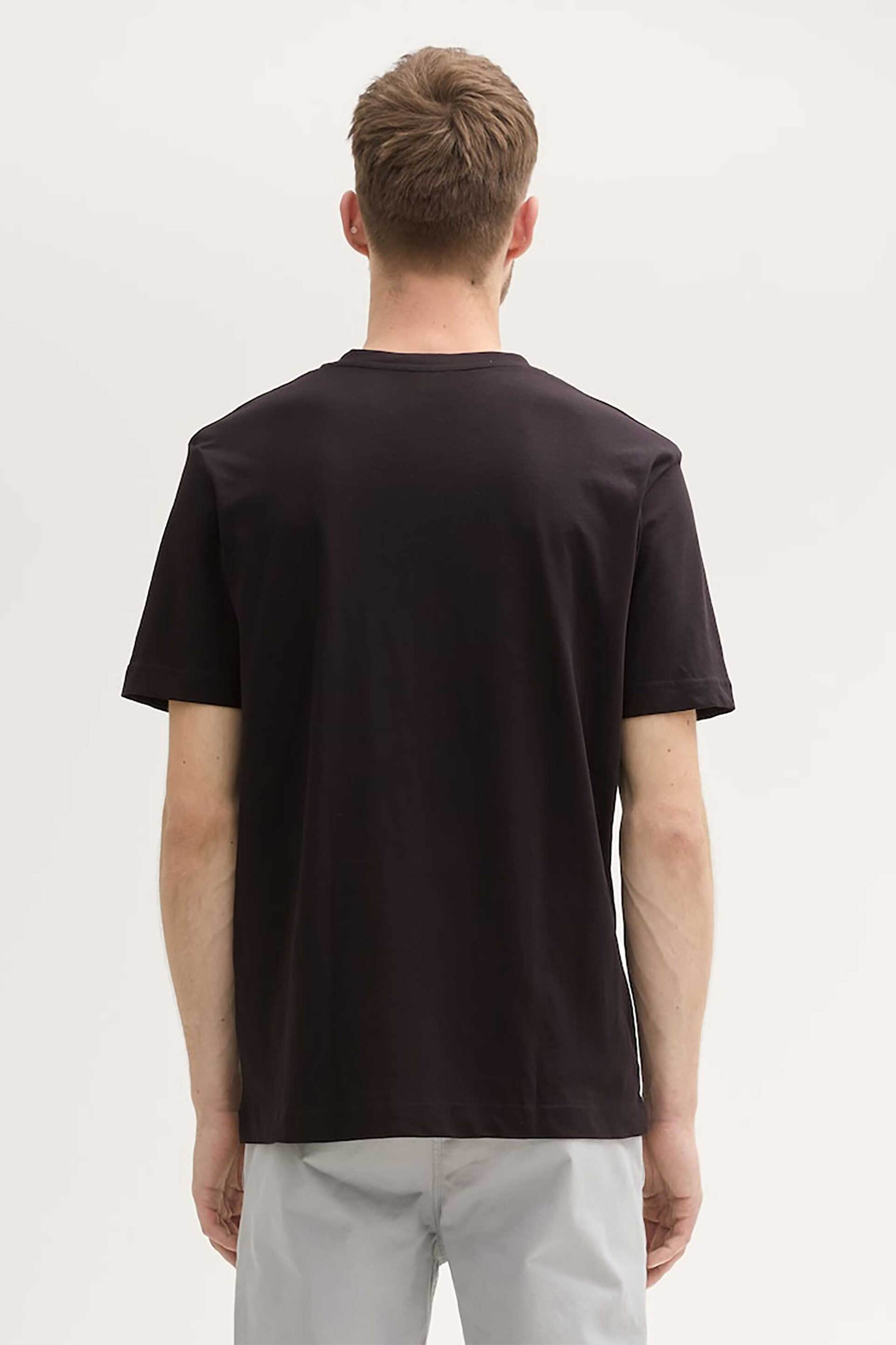 Tom Tailor σετ ανδρικά T-shirt μονόχρωμα με v λαιμόκοψη (2 τεμάχια) - 1037738 Μαύρο φωτογραφία