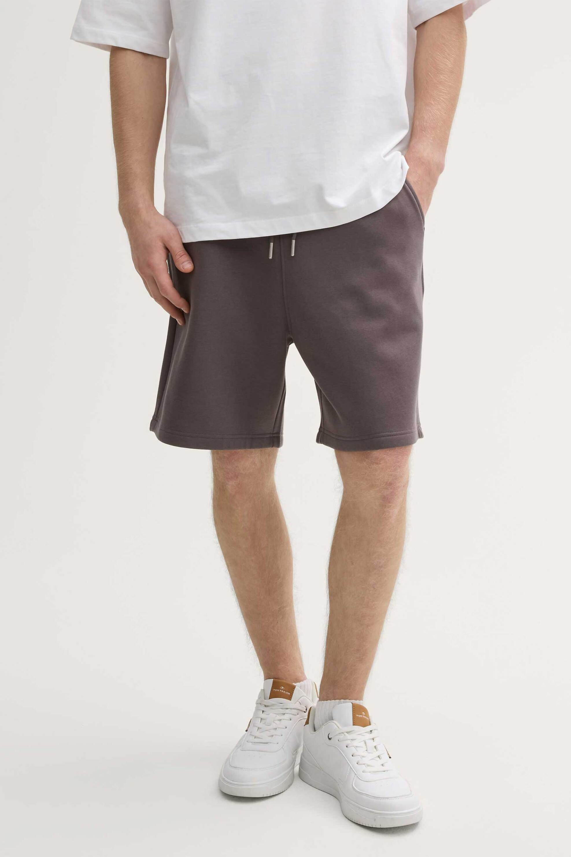 Tom Tailor ανδρική βερμούδα μονόχρωμη Relaxed Fit - 1045584 Γκρι φωτογραφία