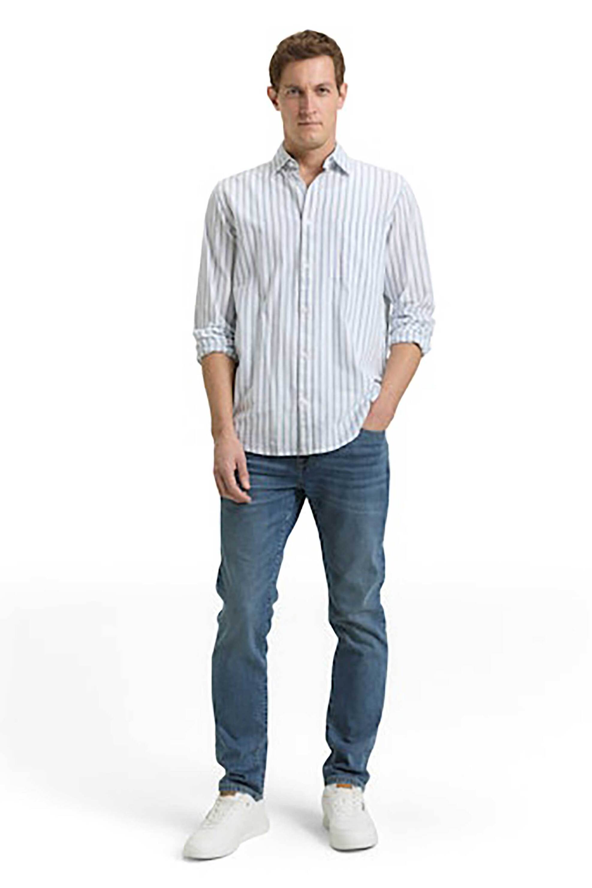 Tom Tailor ανδρικό τζιν παντελόνι πεντάτσεπο Slim Fit - 1048363 Denim Blue