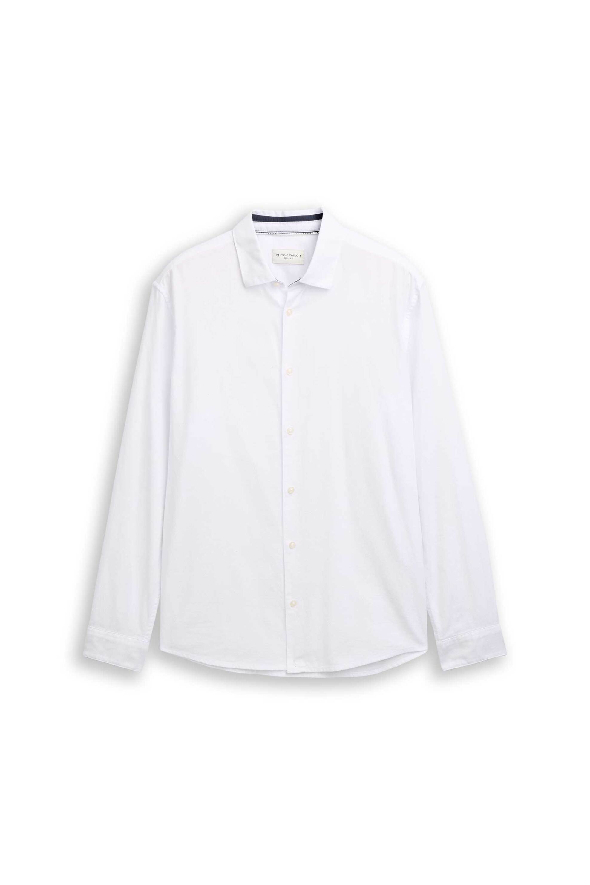 Tom Tailor ανδρικό πουκάμισο Regular Fit - 1047342 Λευκό