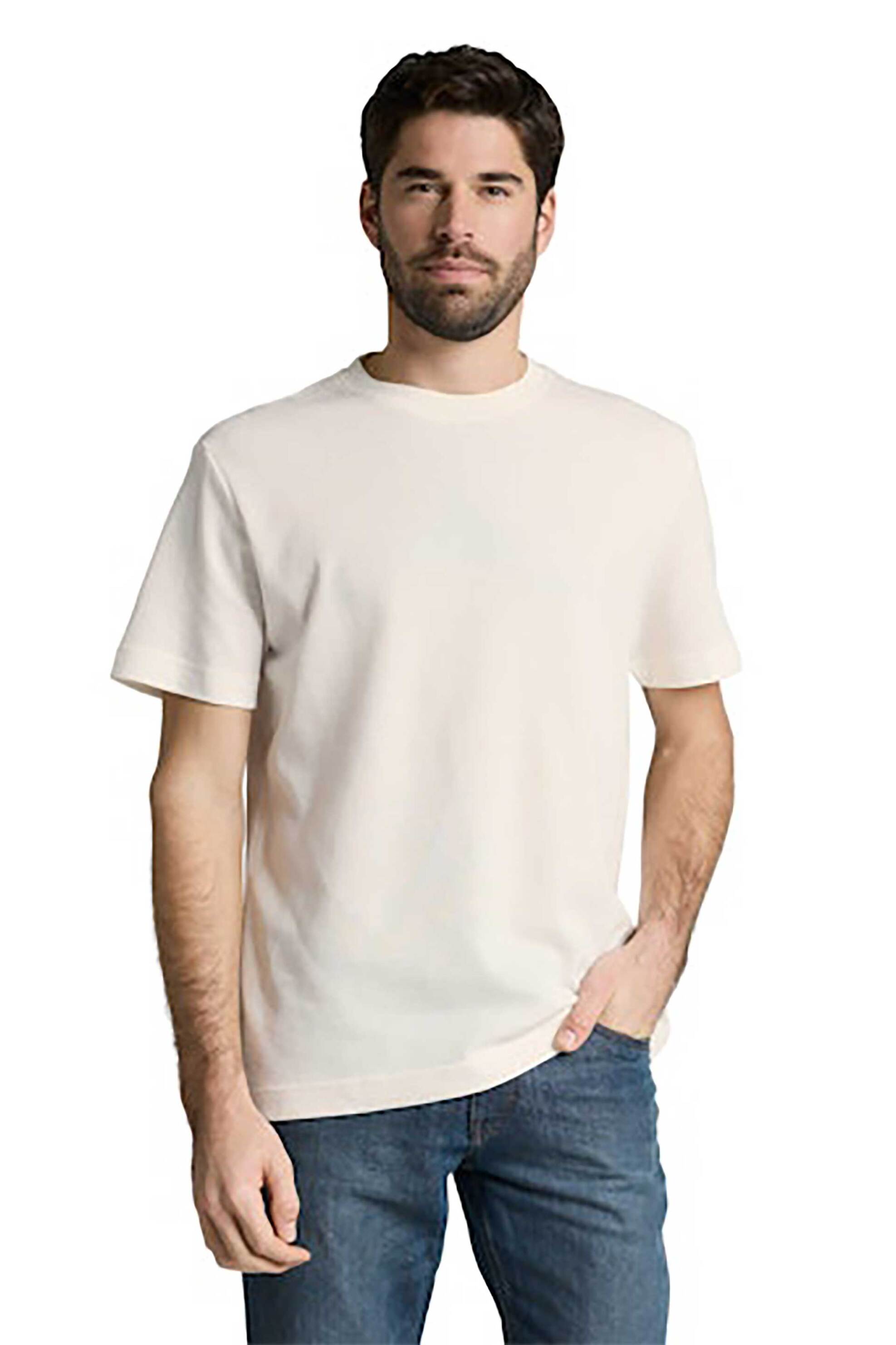 Tom Tailor ανδρικό T-shirt με waffle pattern Regular Fit - 1048599 Λευκό
