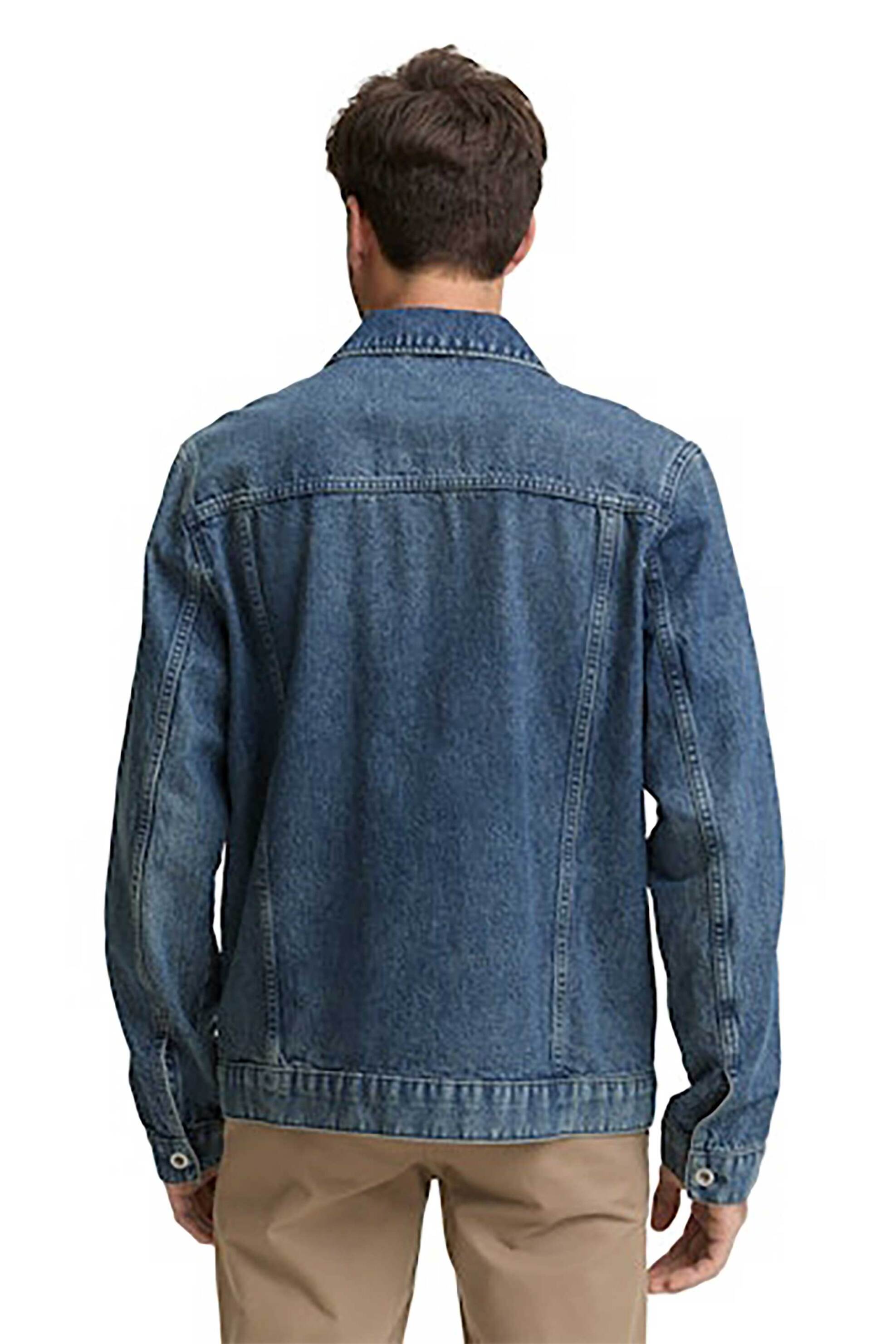Tom Tailor Ανδρικό Denim Jacket με Τσέπες Regular Fit - 1049265 Blue