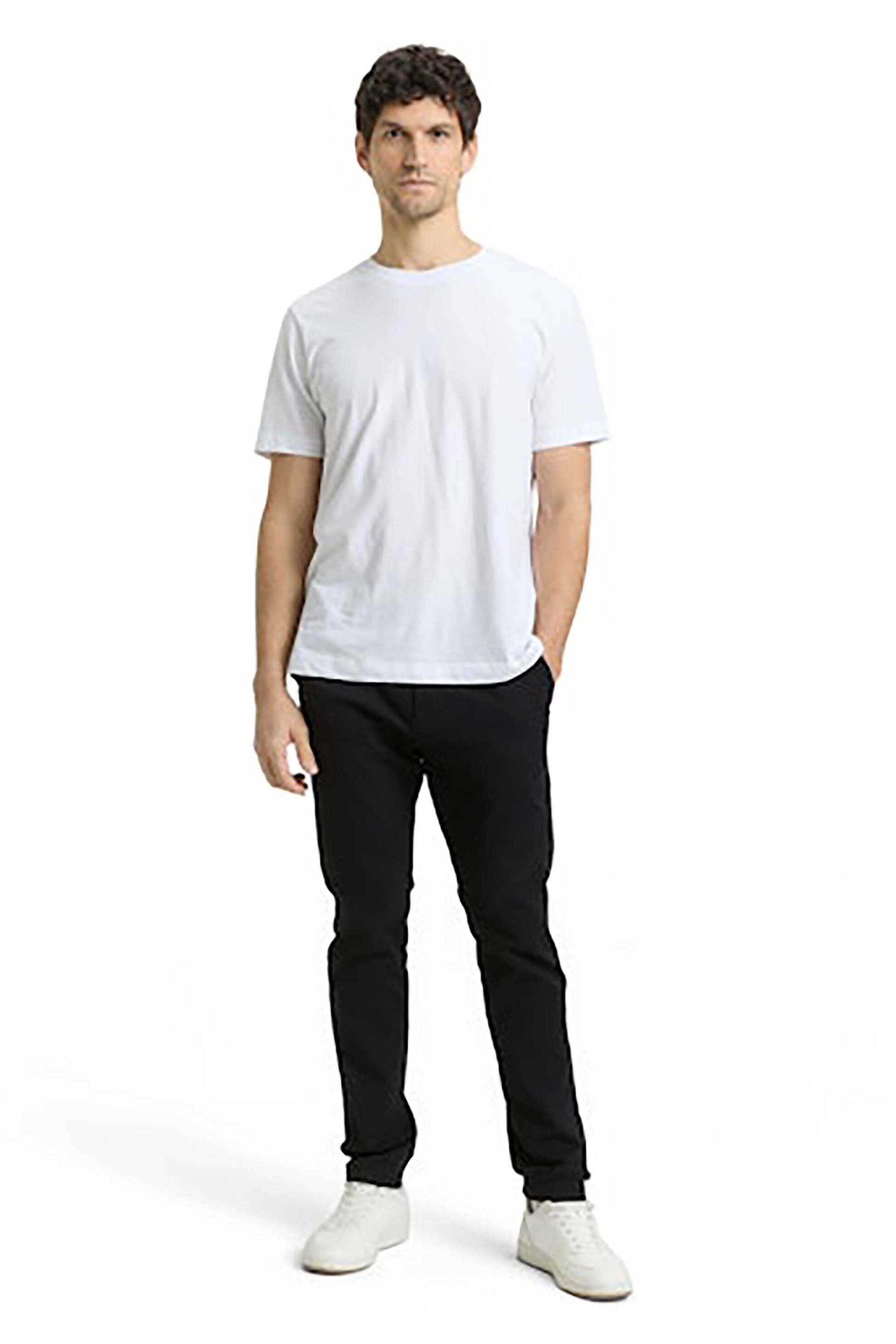 Tom Tailor ανδρικό παντελόνι chino Slim Fit - 1050738 Μαύρο