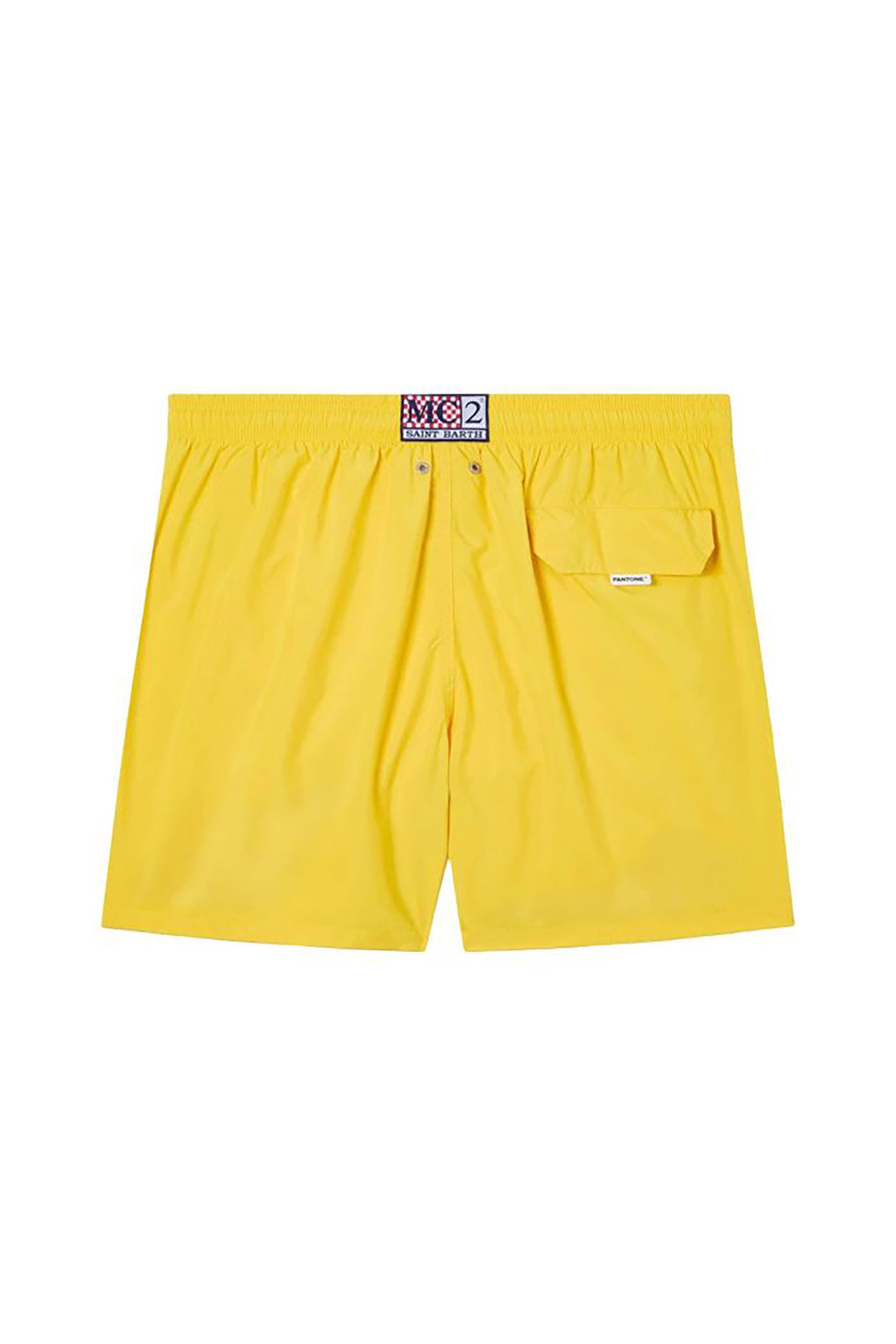 Mc2 Saint Barth Ανδρικό Μαγιό Σορτς Μονόχρωμο - Lig0004-01680L Κίτρινο