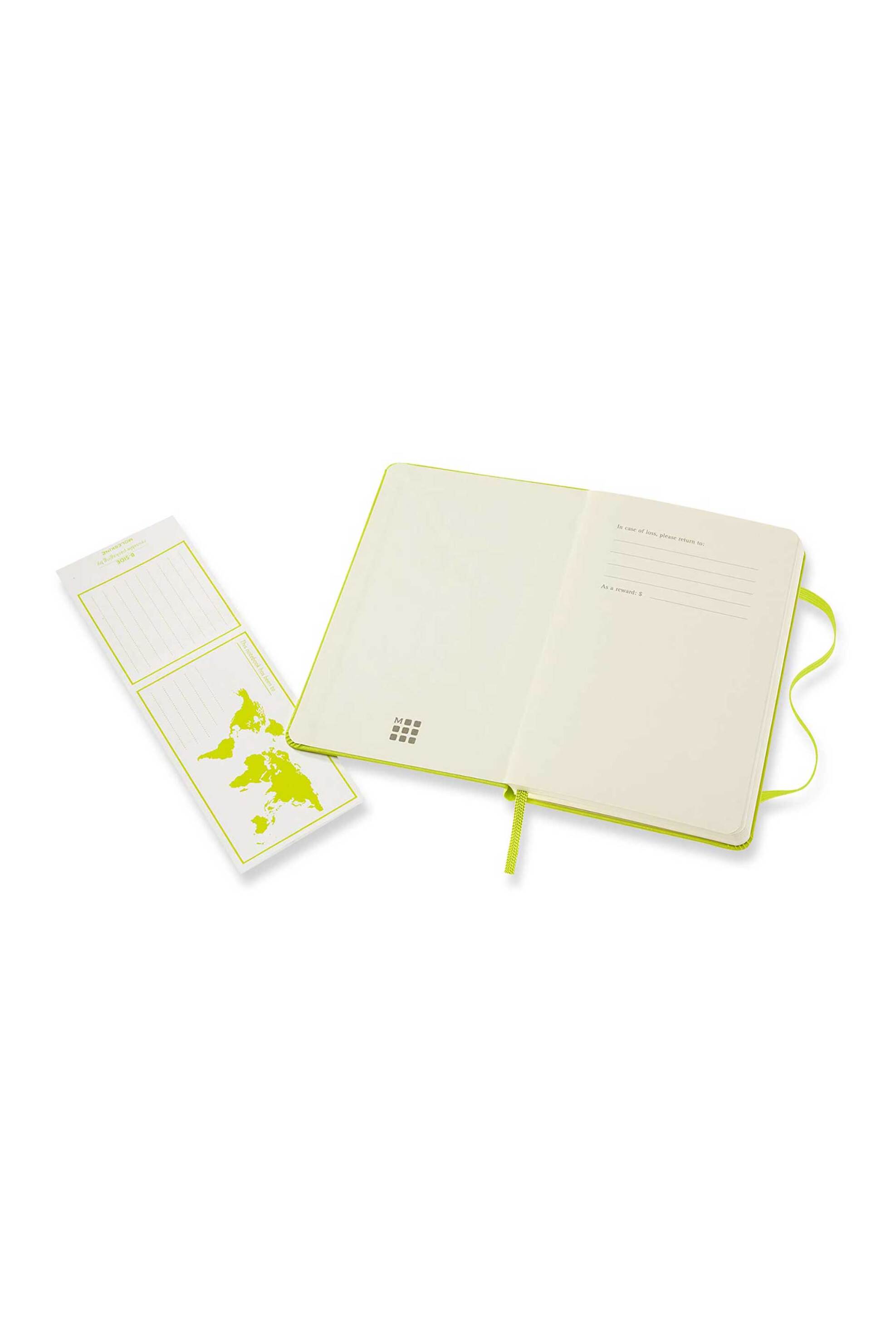 Moleskine Σημειωματάριο Plain Notebook Lemon Green - Qp012C2