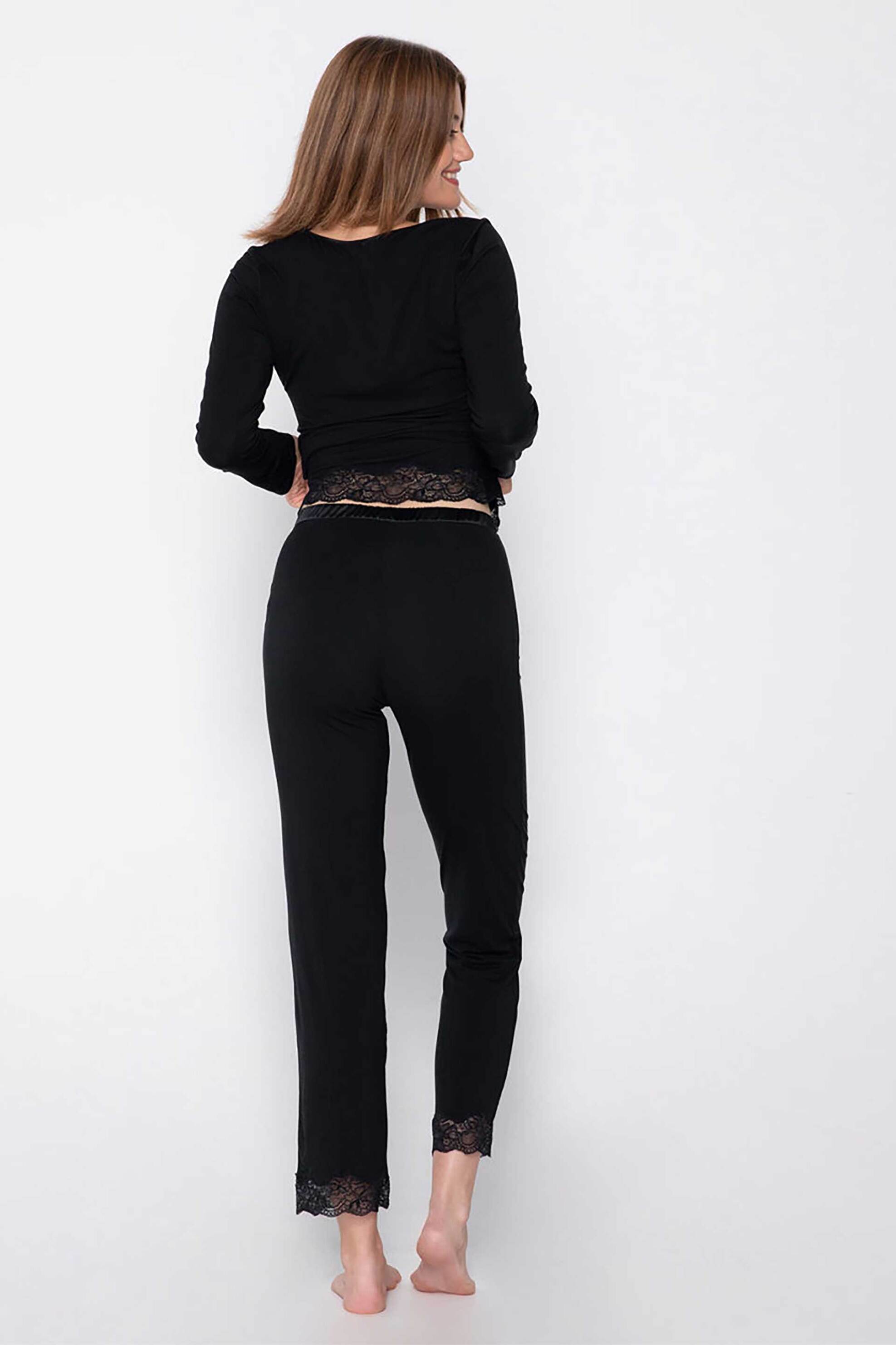 Luna γυναικείο παντελόνι "Micro Touch" - 84508 Μαύρο φωτογραφία