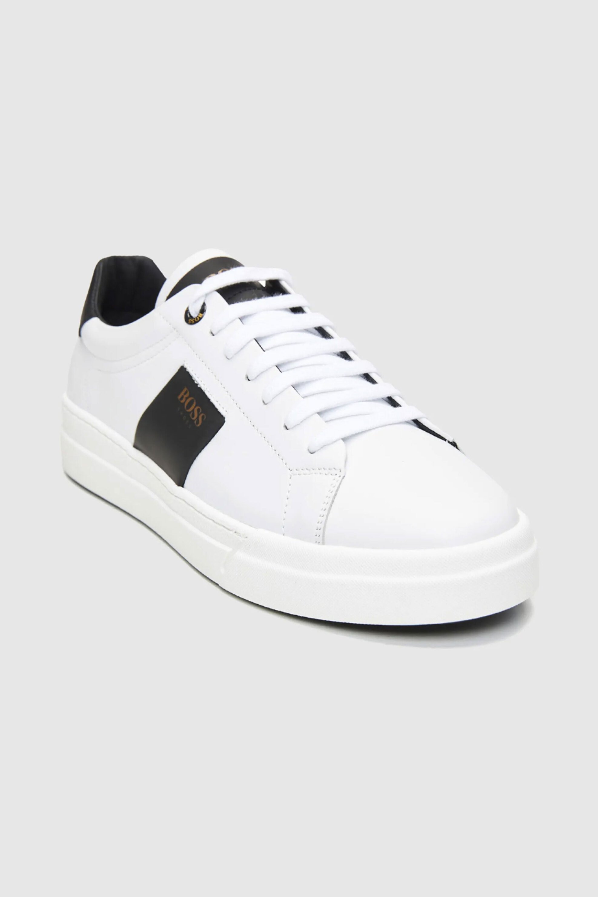 Boss Shoes ανδρικά δερμάτινα sneakers - AZ211 Λευκό φωτογραφία