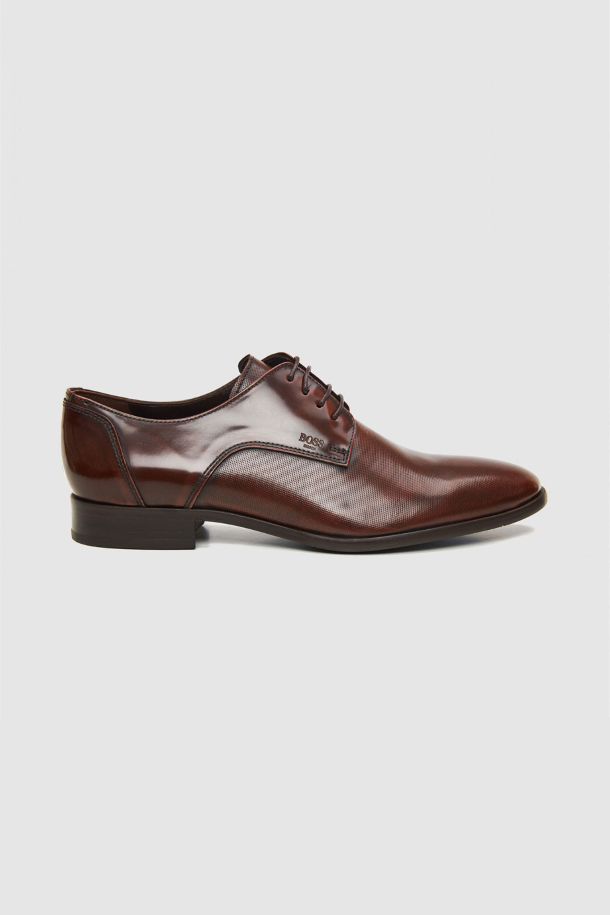 BOSS SHOES Boss Shoes ανδρικά δερμάτινα oxford - B7513 POINT Καφέ