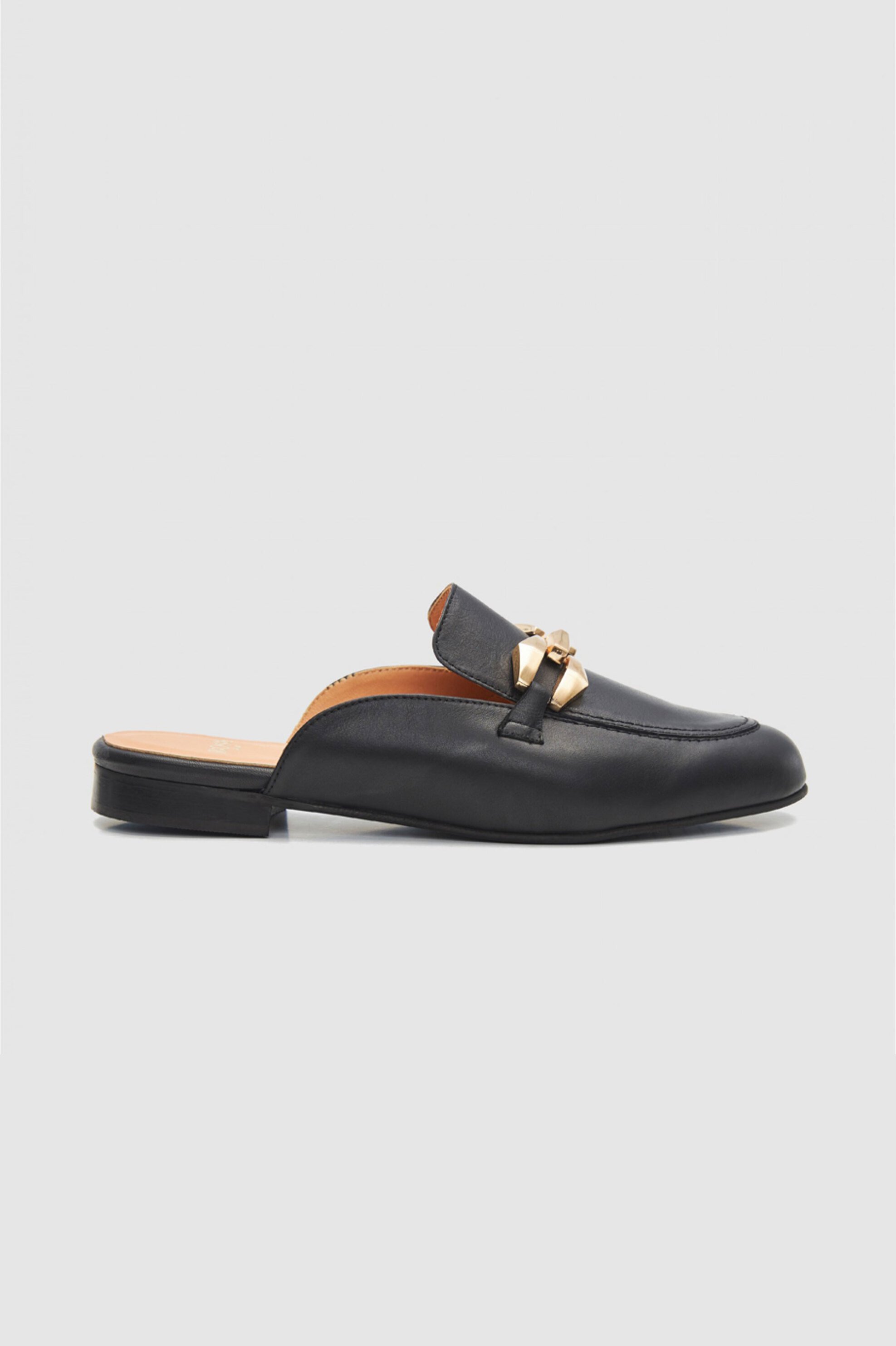  Boss Shoes γυναικεία δερμάτινα mules - BW10042 Μαύρο 2025