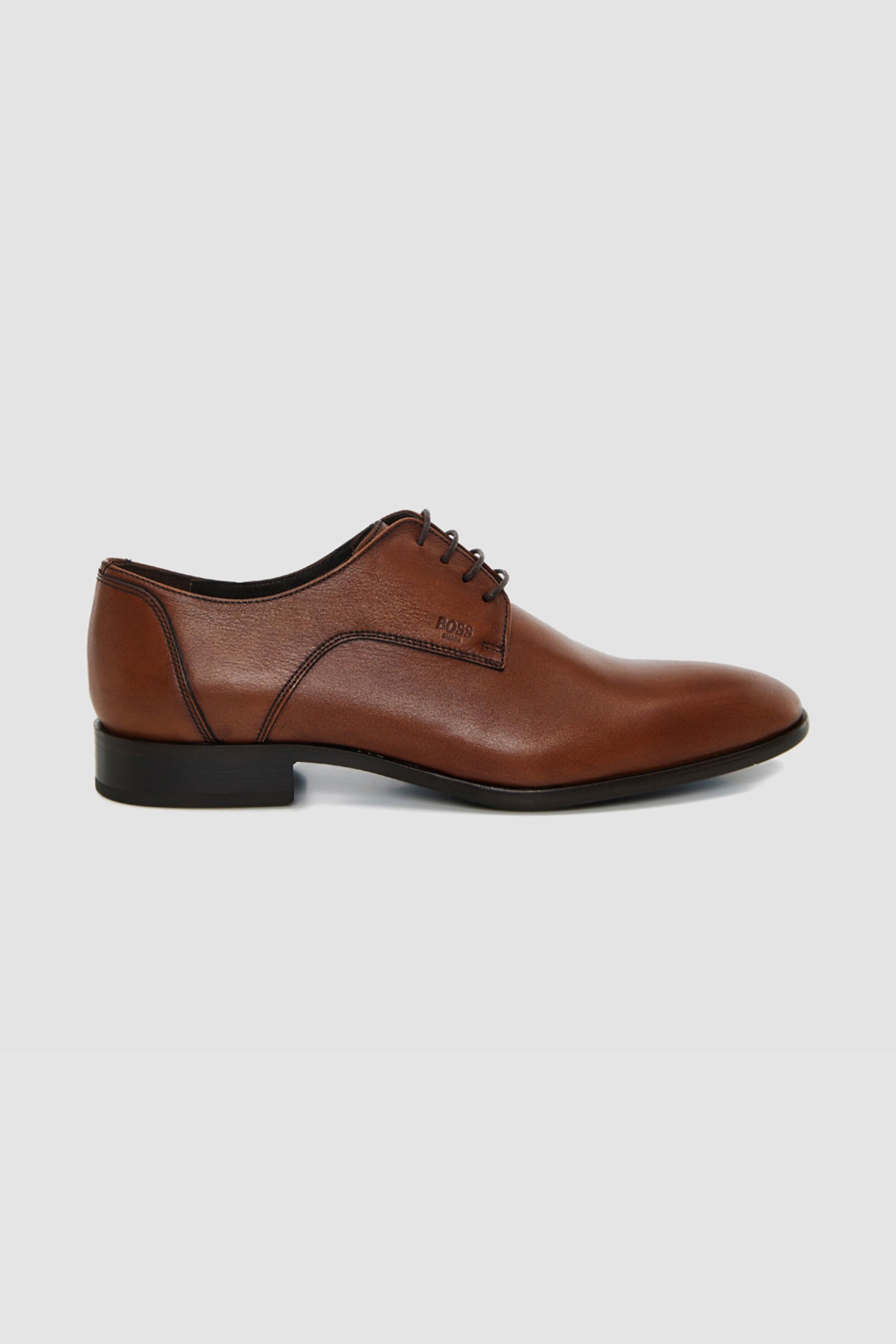 BOSS SHOES Boss Shoes ανδρικά δερμάτινα oxford - B7513 Καφέ