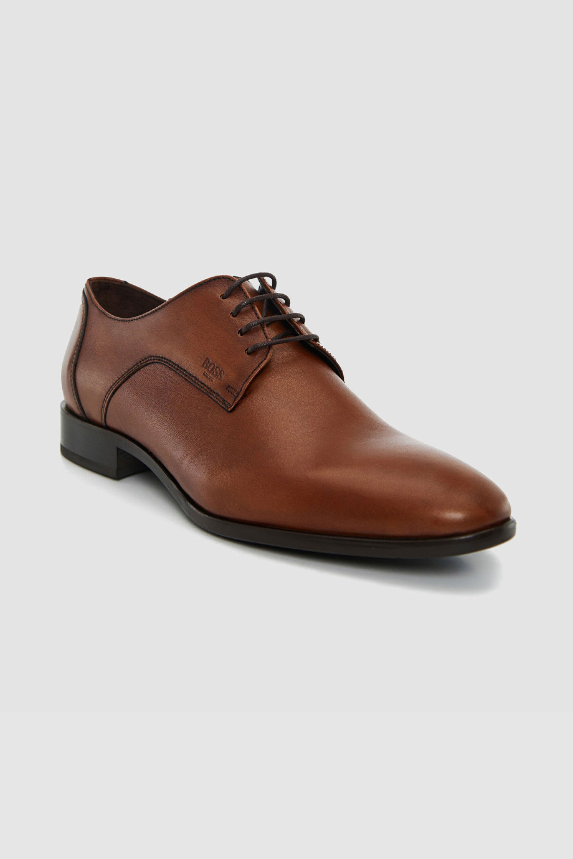 Boss Shoes ανδρικά δερμάτινα oxford - B7513 Καφέ φωτογραφία