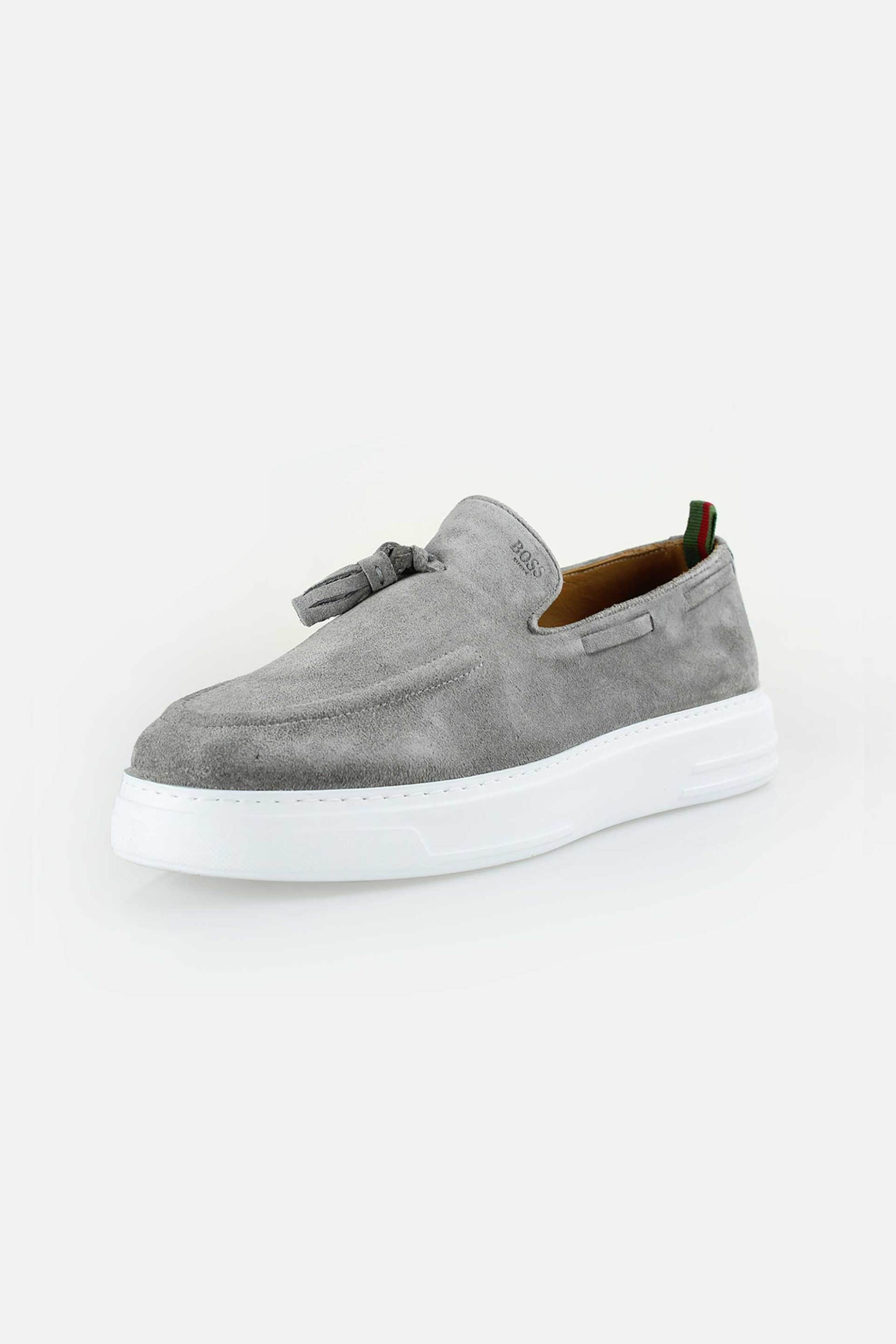 Boss Shoes ανδρικά suede loafers - B7686 SUE Γκρι φωτογραφία