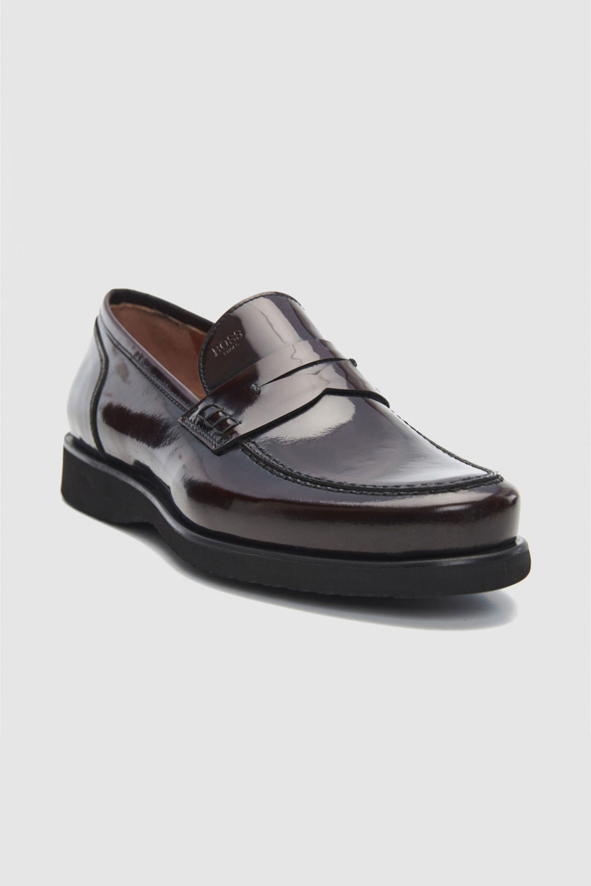 Boss Shoes ανδρικά δερμάτινα loafers - B7745 Μαύρο φωτογραφία