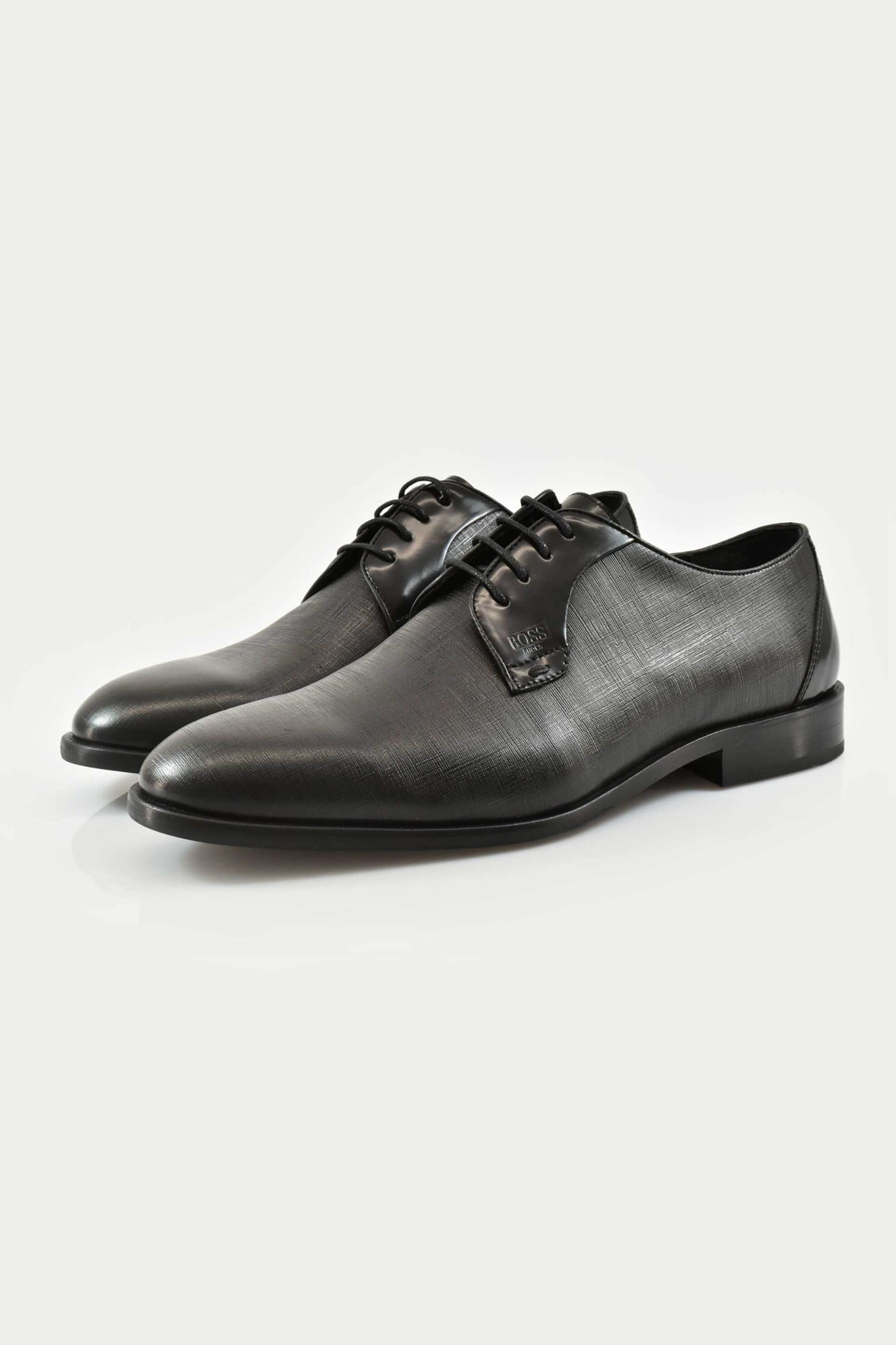 Boss Shoes ανδρικά δερμάτινα oxford - B7733 GLM Μαύρο φωτογραφία