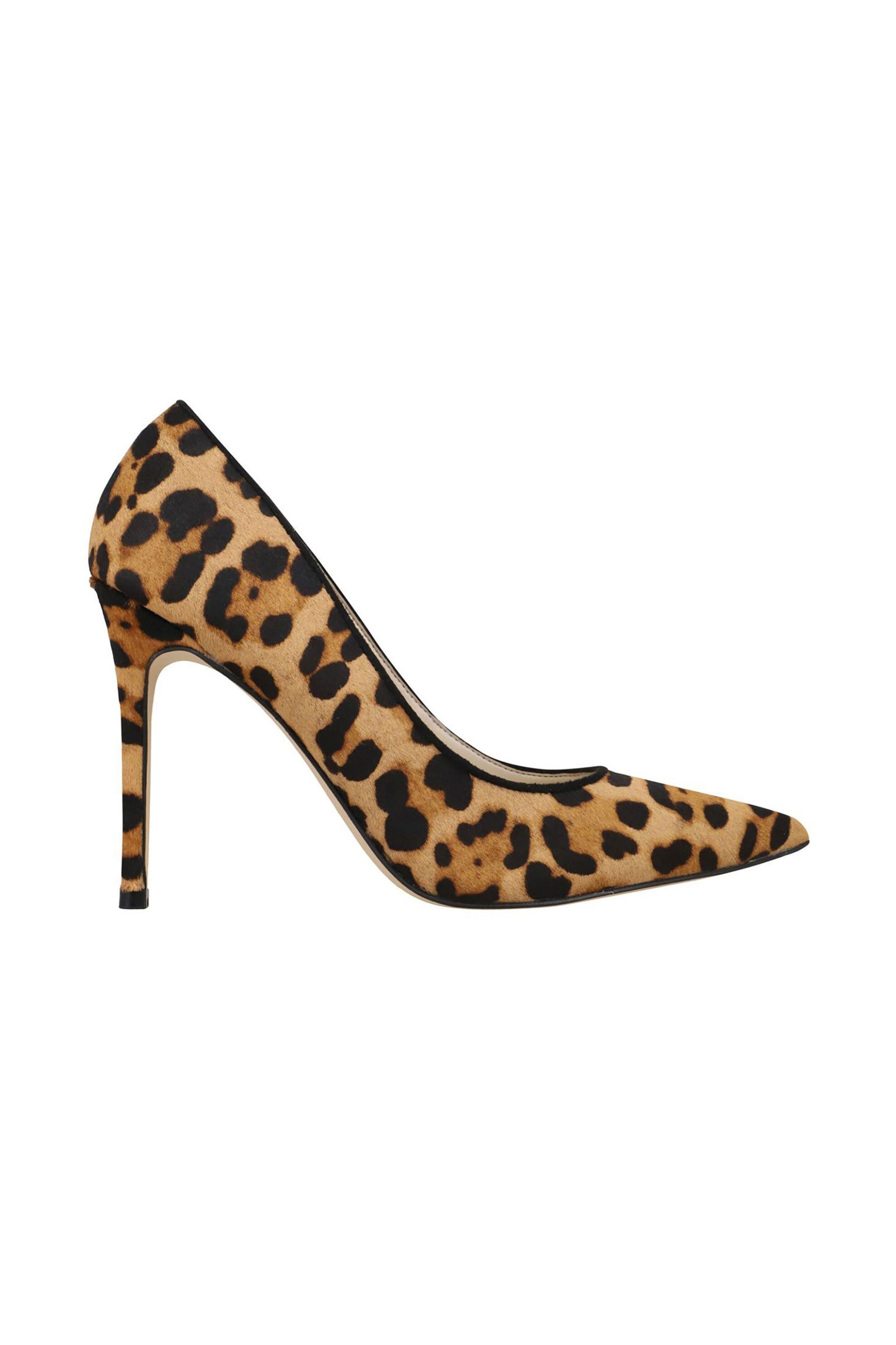 NINE WEST Nine West γυναικείες δερμάτινες γόβες με animal print "Freshp5" - FRESHP5 01 Μπεζ