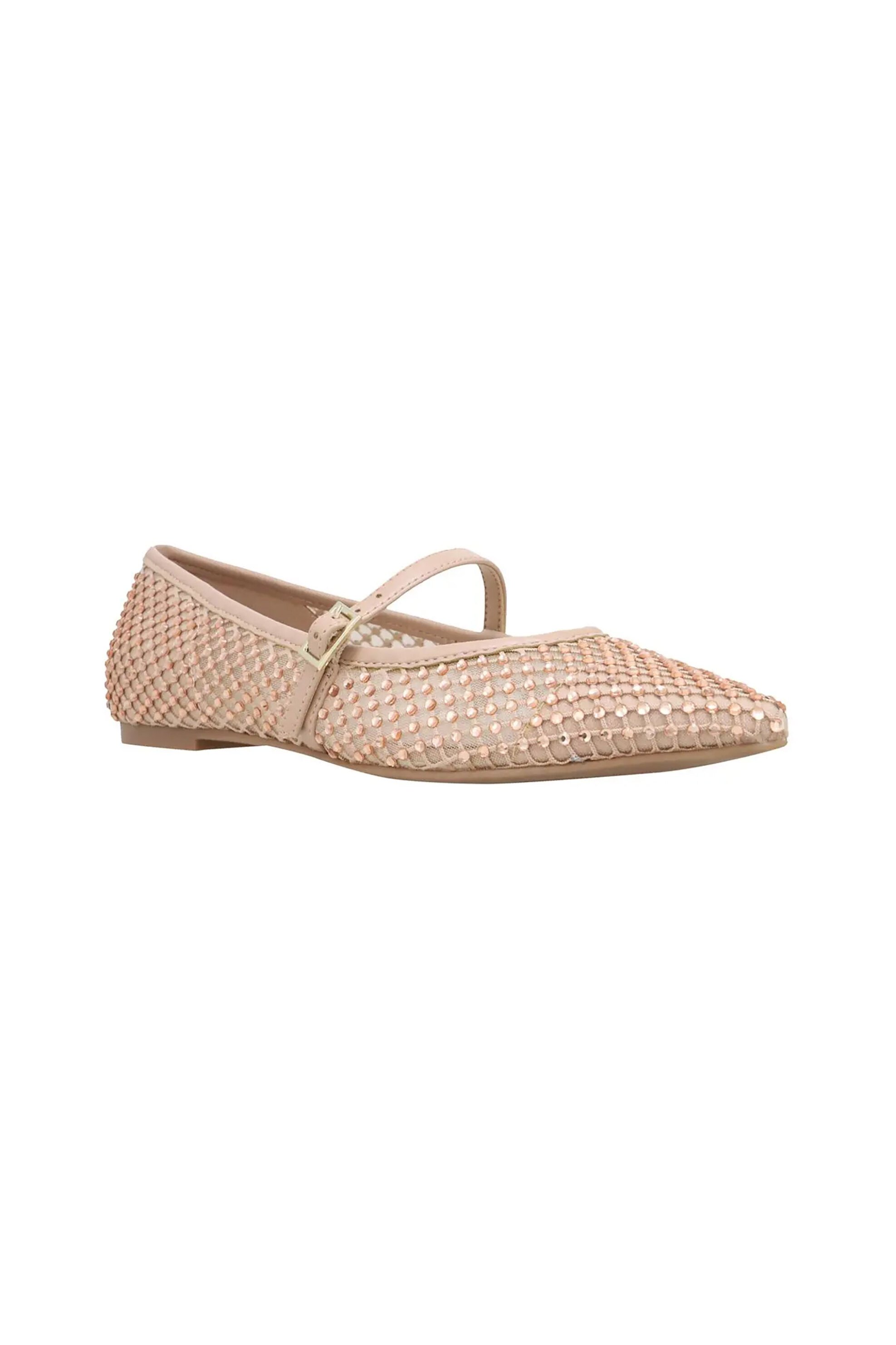 Nine West γυναικείες μπαλαρίνες με στρας "Bray2" - BRAY2 NAP PU Μπεζ φωτογραφία