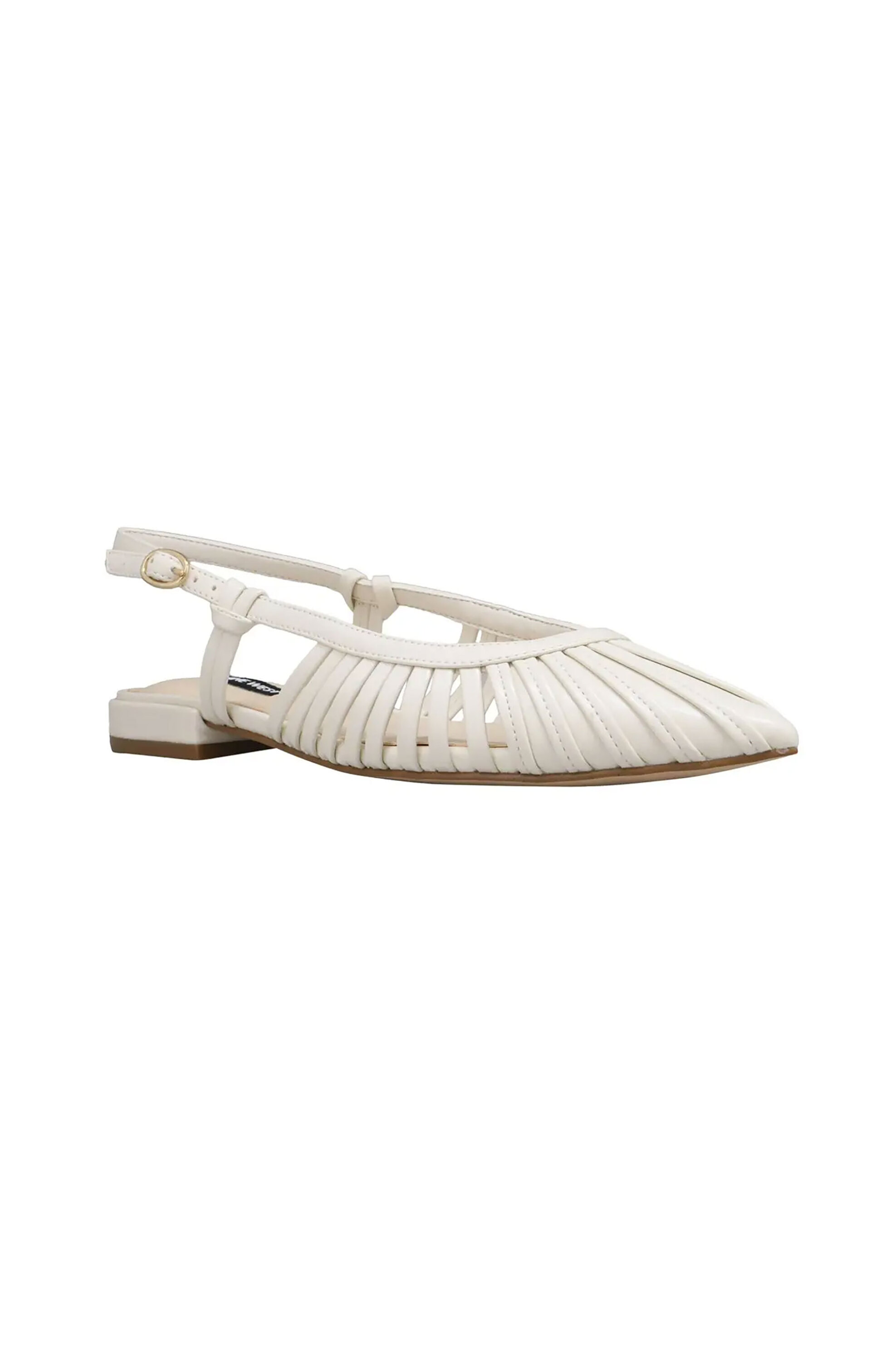 Nine West γυναικεία slingbacks με διάτρητο σχέδιο "Duria3" - DURIA3 Λευκό φωτογραφία