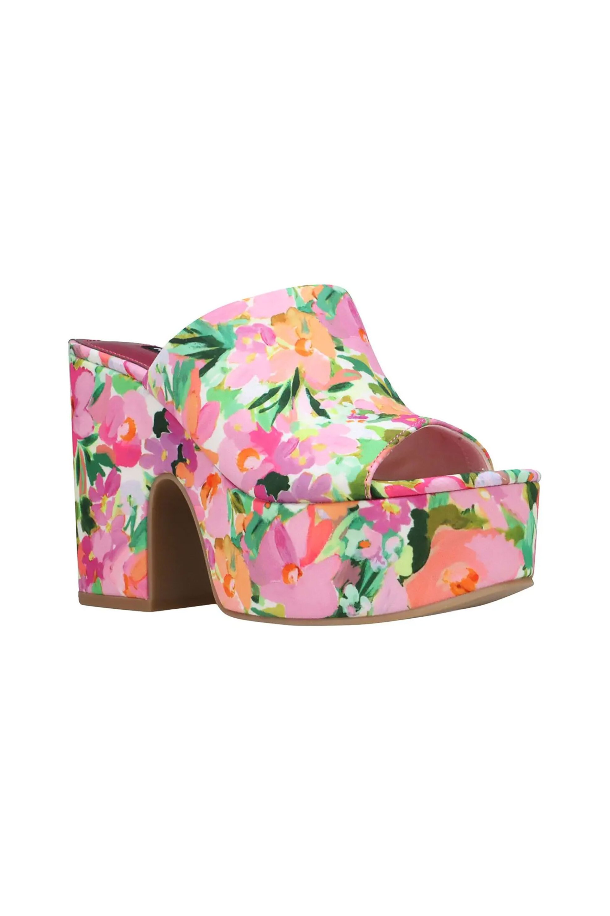 Nine West γυναικεία mules με floral print "Olley2" - OLLEY2 Ροζ φωτογραφία