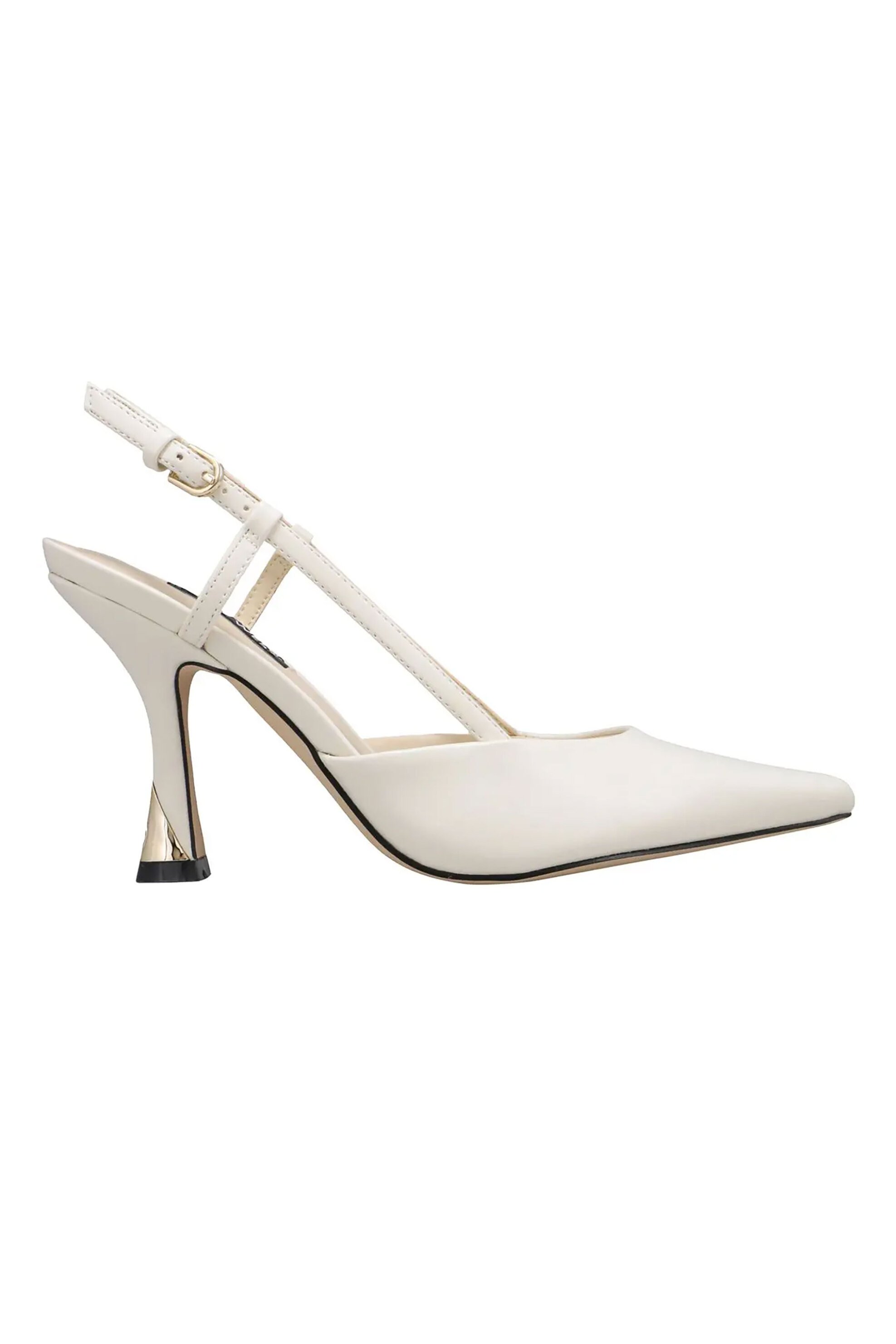NINE WEST Nine West γυναικεία slingbacks μονόχρωμα "Vassa3" - VASSA3 Λευκό