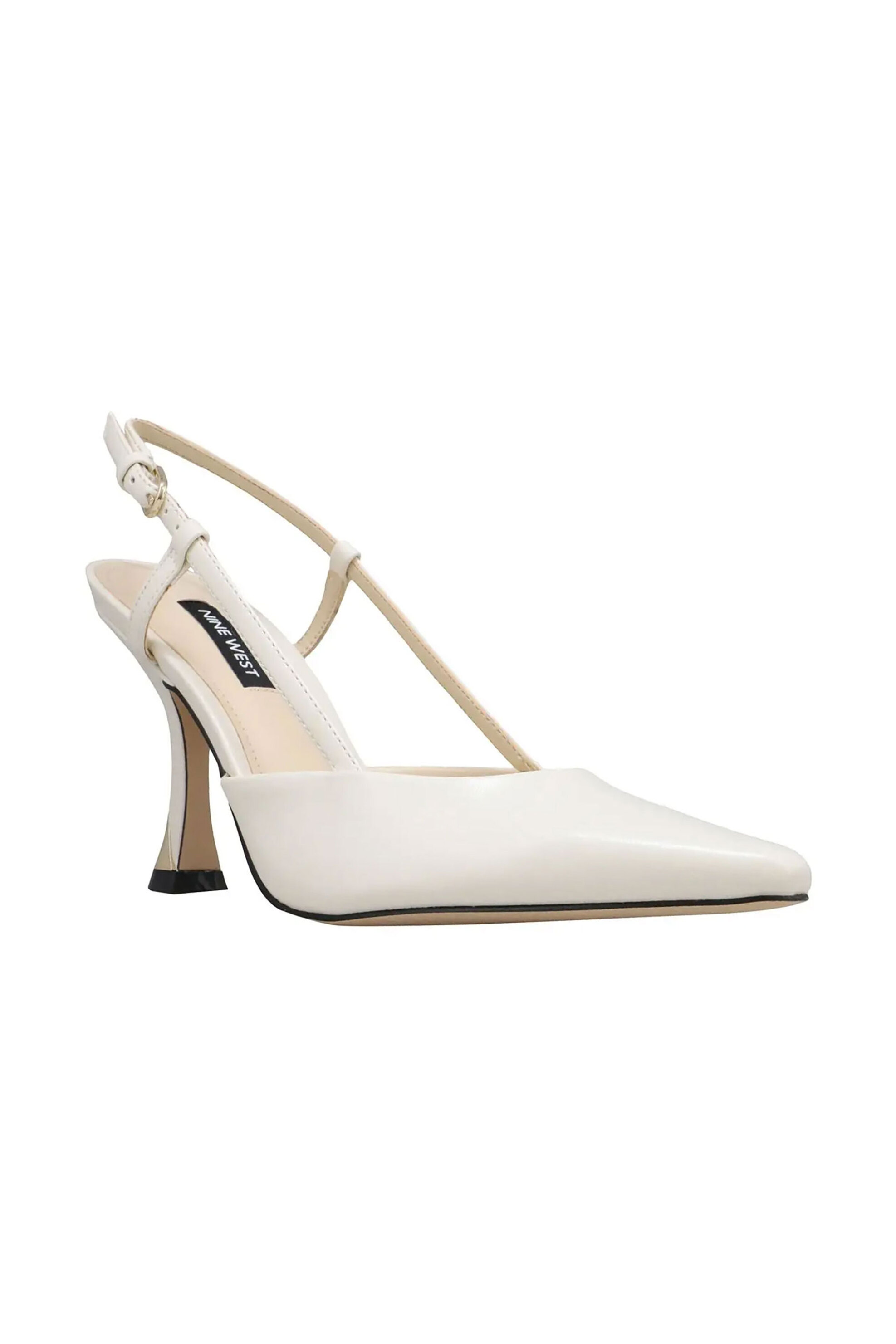 Nine West γυναικεία slingbacks μονόχρωμα "Vassa3" - VASSA3 Λευκό φωτογραφία