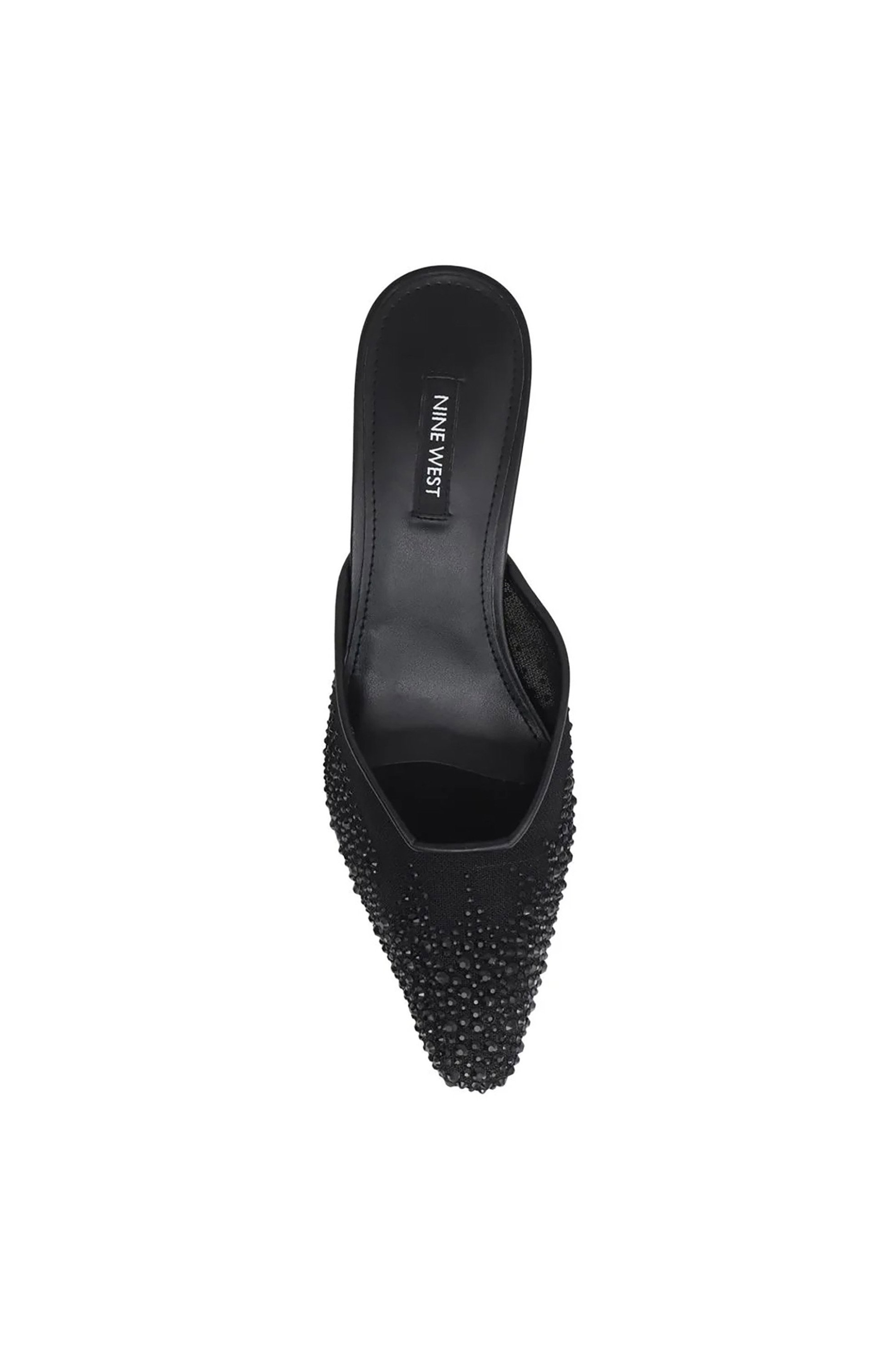 Nine West γυναικεία mules μονόχρωμα με στρας "Camenlap2" - CAMENLAP2 02 Μαύρο φωτογραφία