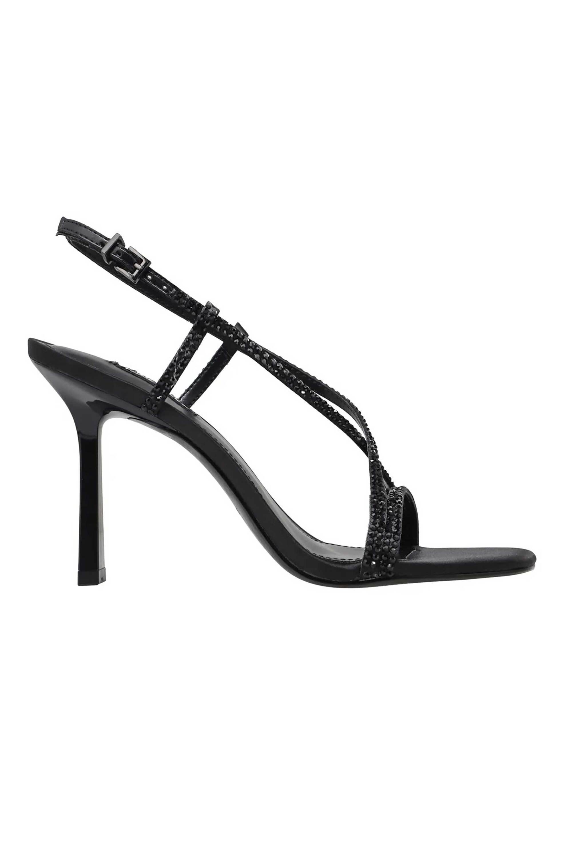 Nine West γυναικεία πέδιλα με στρας "Vallanh2" - VALLANH2 01 Μαύρο