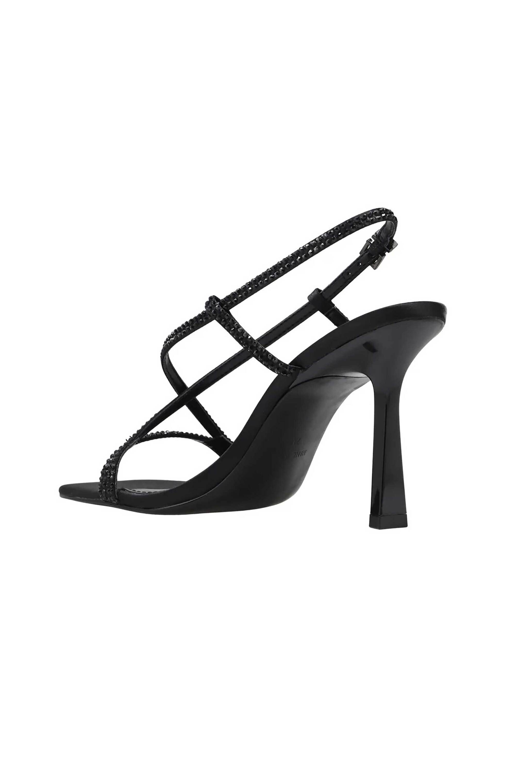 NINE WEST Nine West γυναικεία πέδιλα με στρας "Vallanh2" - VALLANH2 01 Μαύρο - 3
