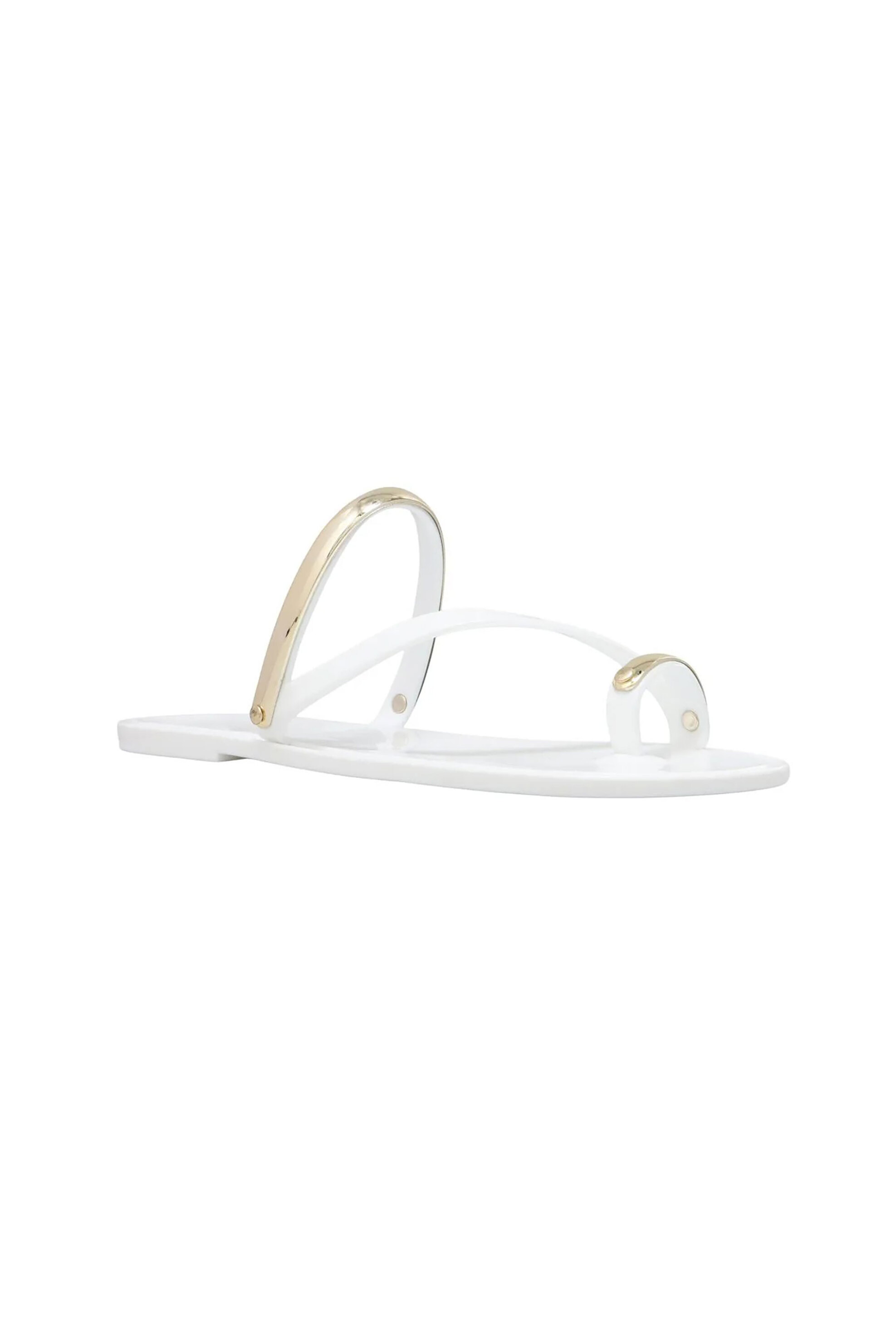 Nine West γυναικεία flat σανδάλια με χρυσές λεπτομέρειες 