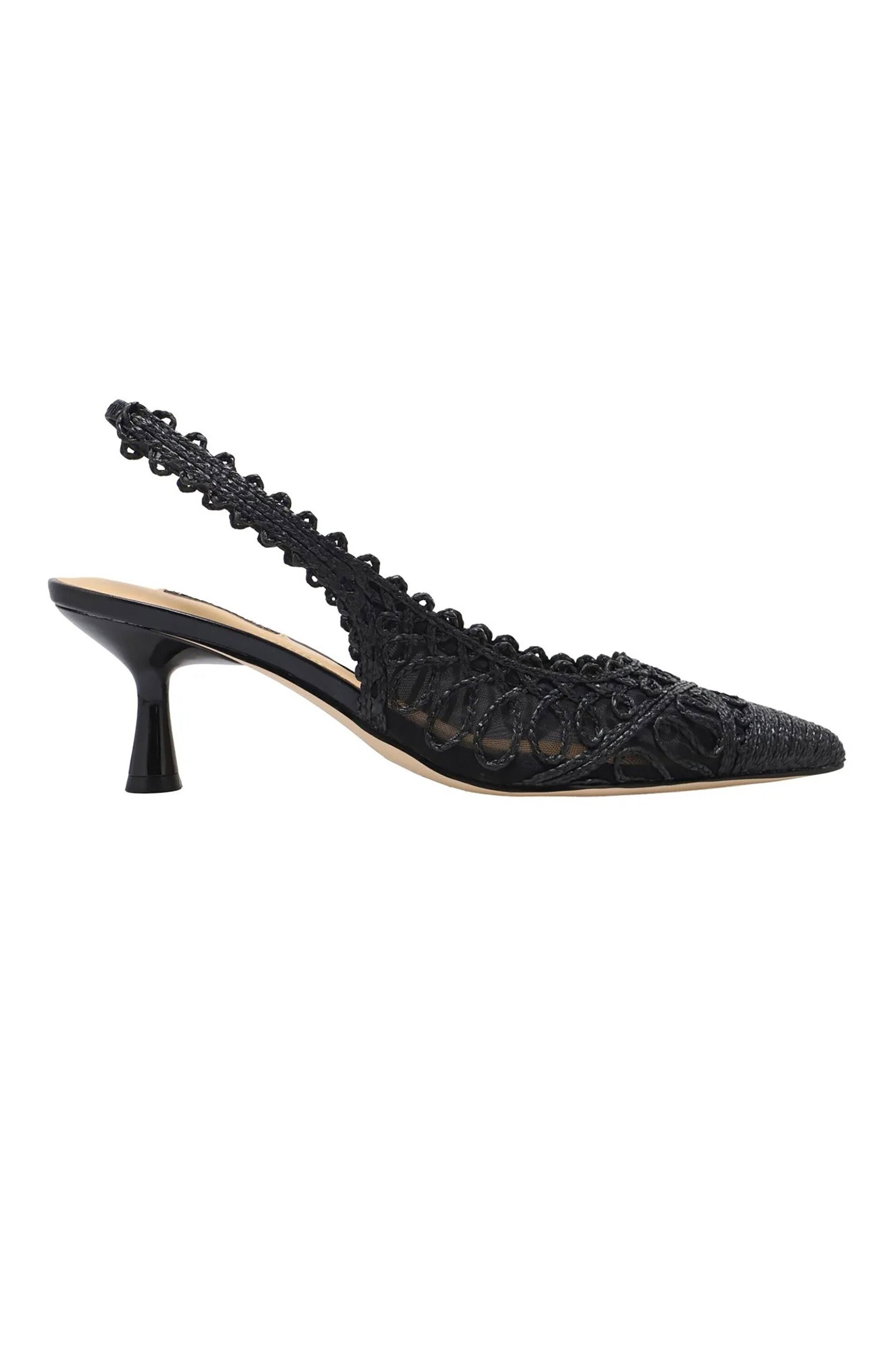 Nine West γυναικείες γόβες slingback "Romaine2" - ROMAINE2 01 Μαύρο